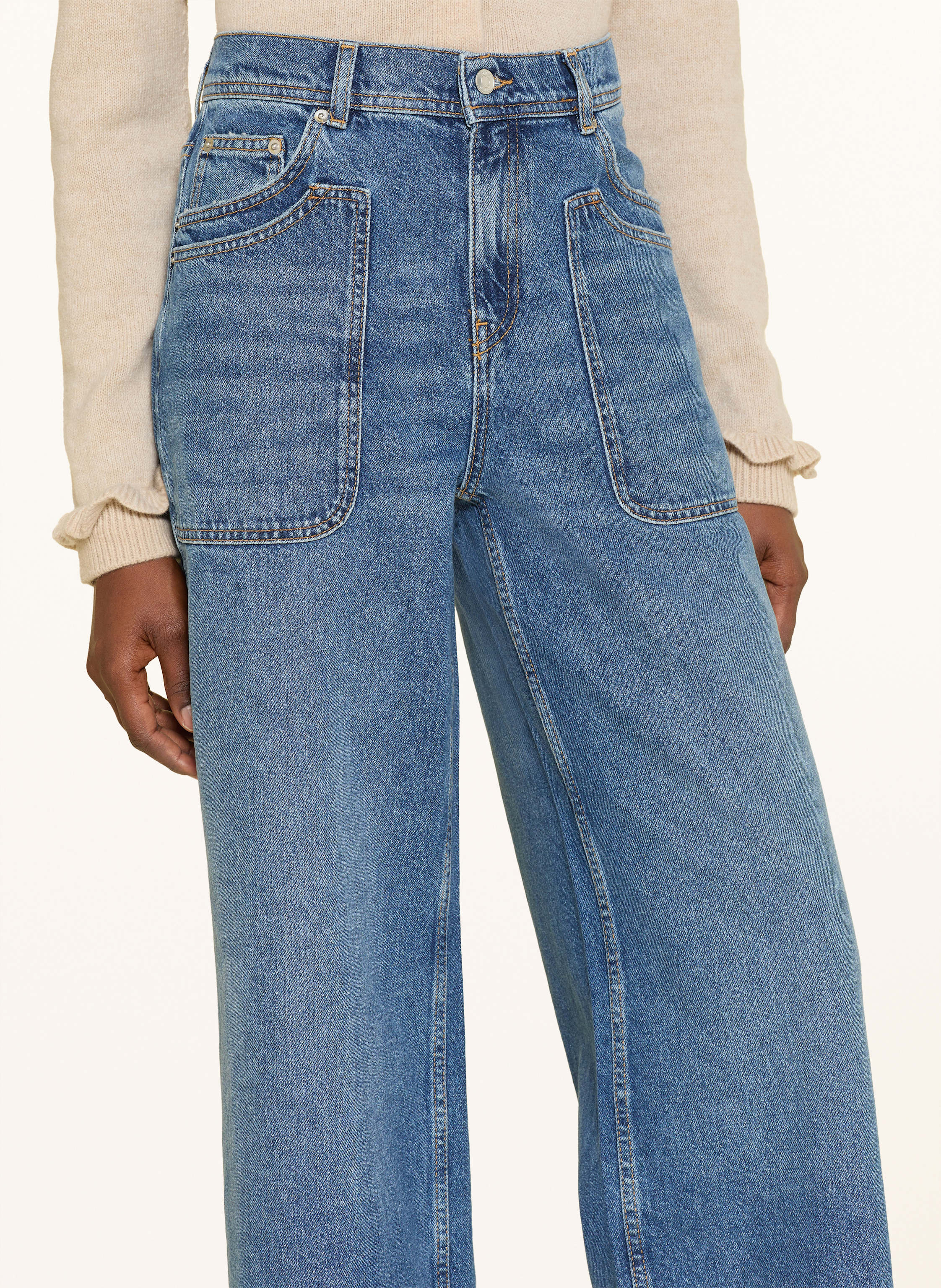 Thumbnail - Ba&Sh Wide Leg Jeans Zoel blau