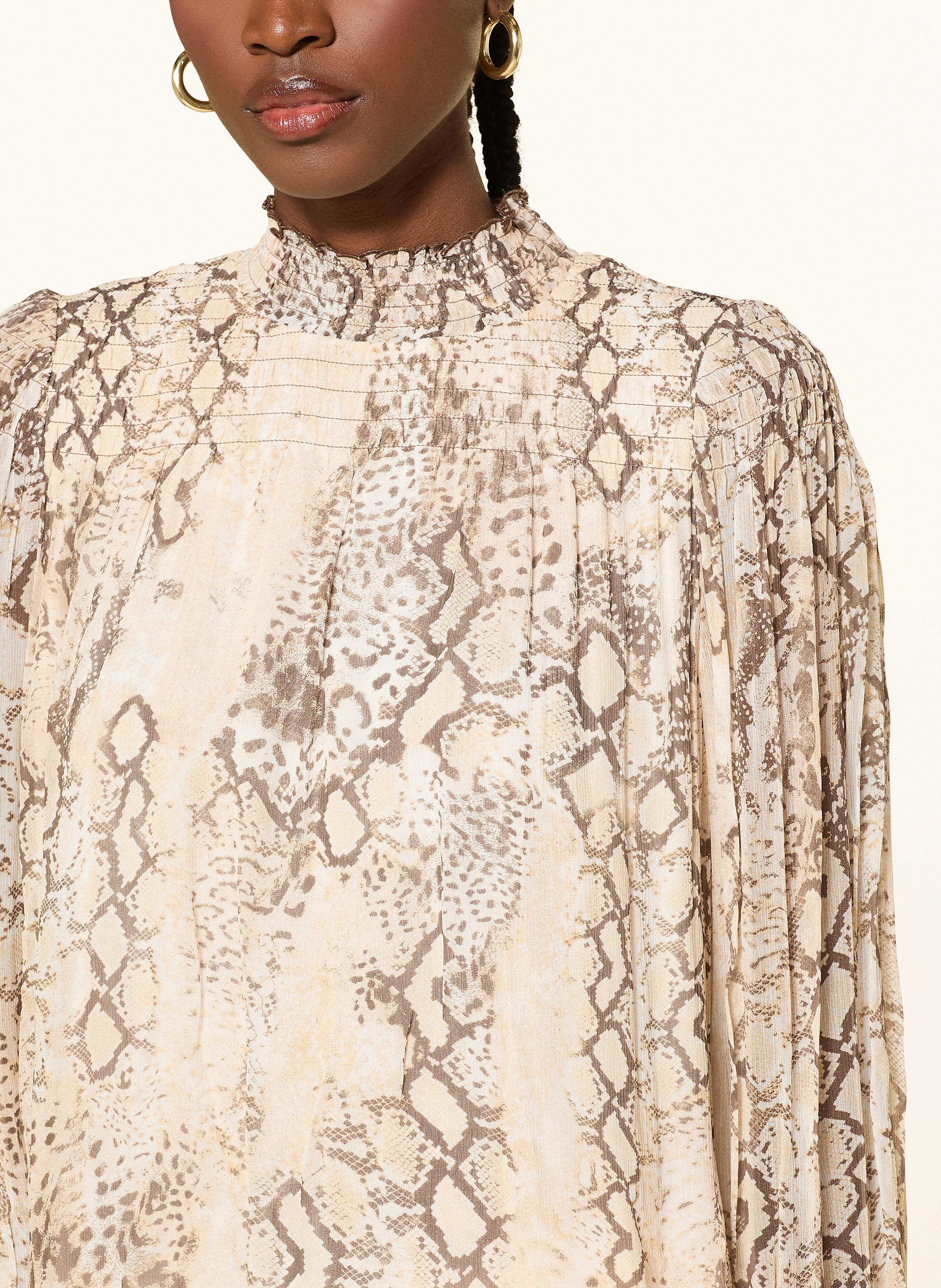 Thumbnail - Ba&Sh Blusenshirt Shamy Mit Rüschen Und Plissees beige