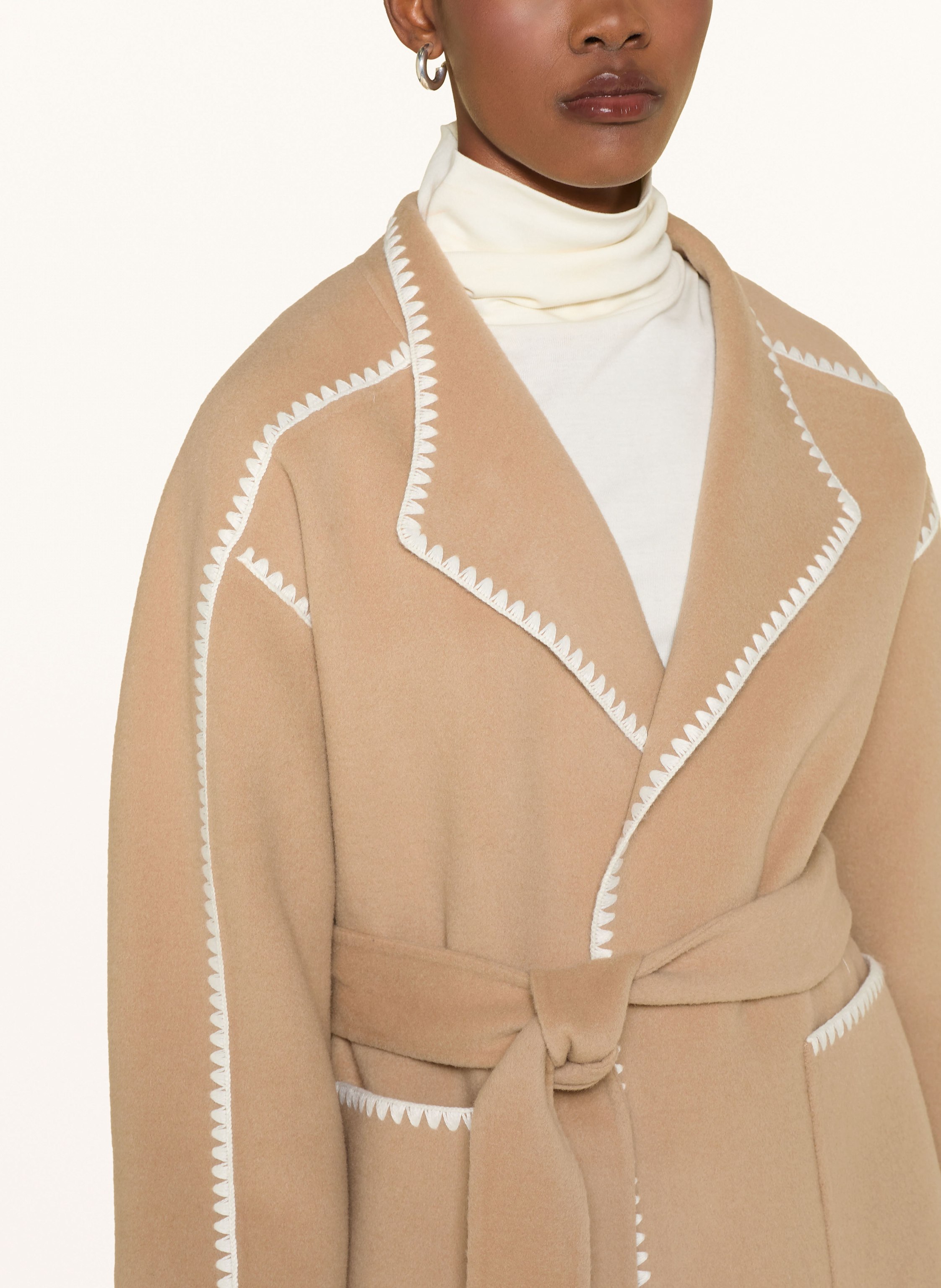 Thumbnail - Maje Mantel beige