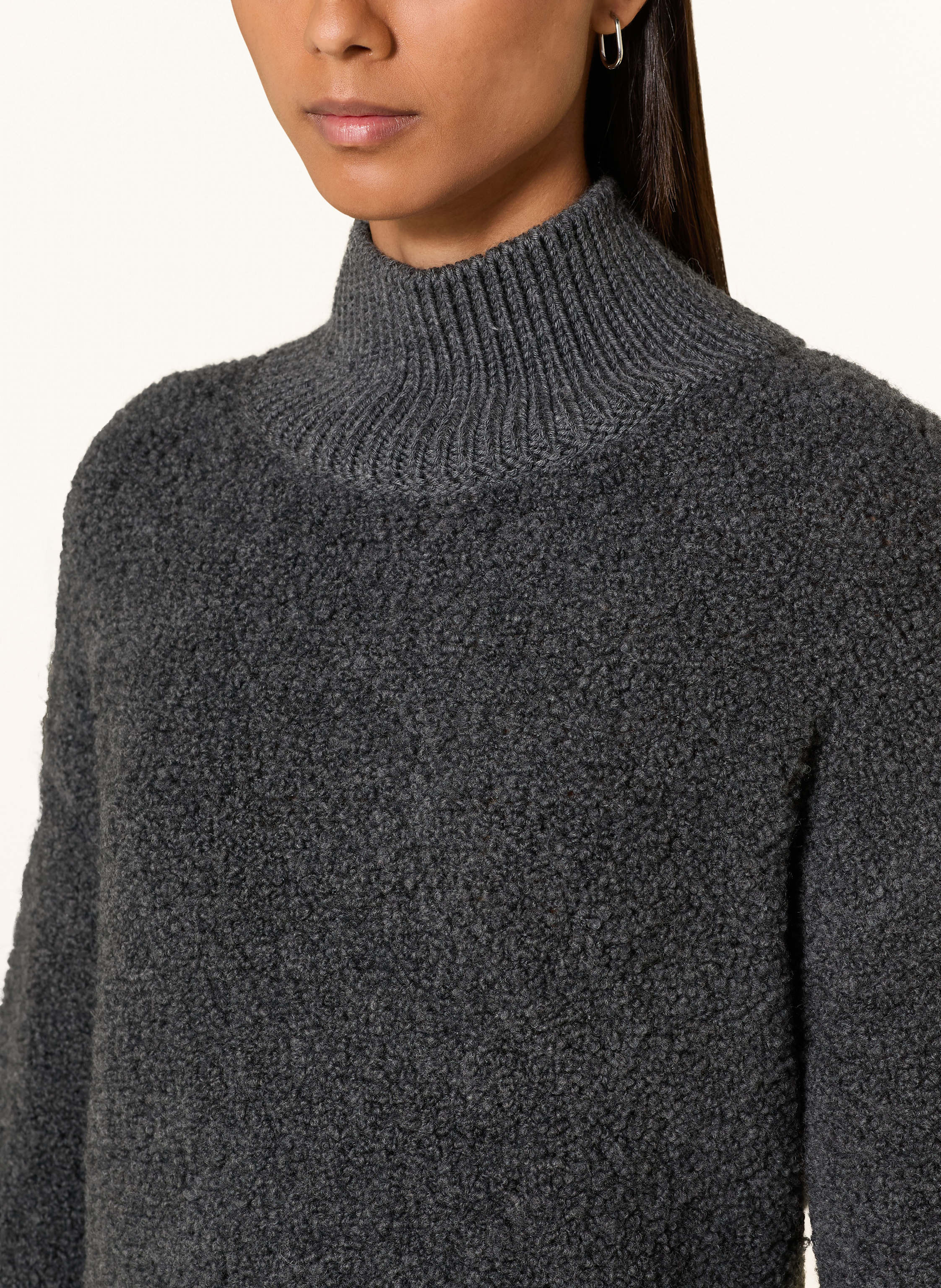 Thumbnail - Marc O'polo Pullover Aus Teddyfell grau