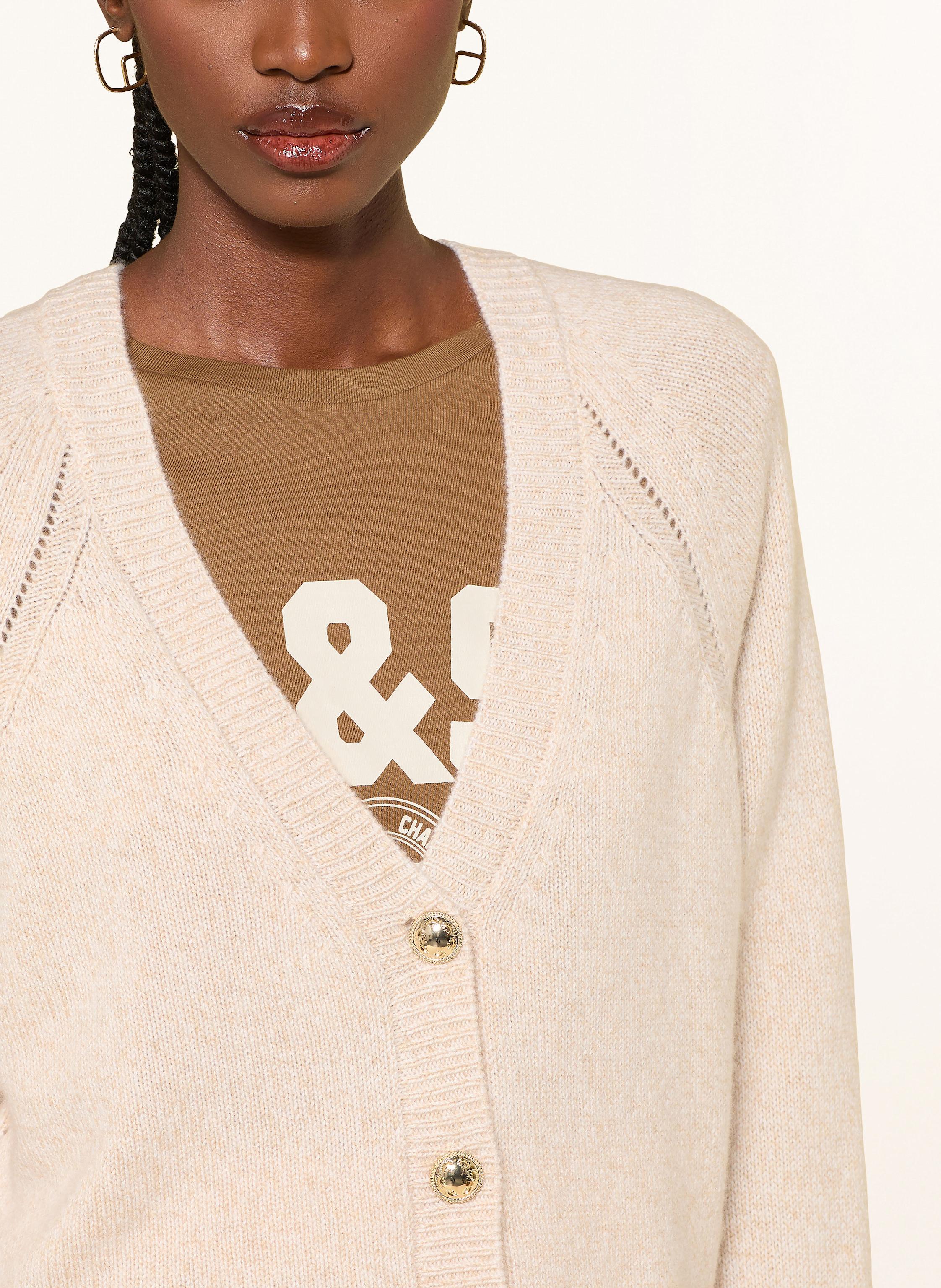 Thumbnail - Ba&Sh Strickjacke Cellya Aus Cashmere beige