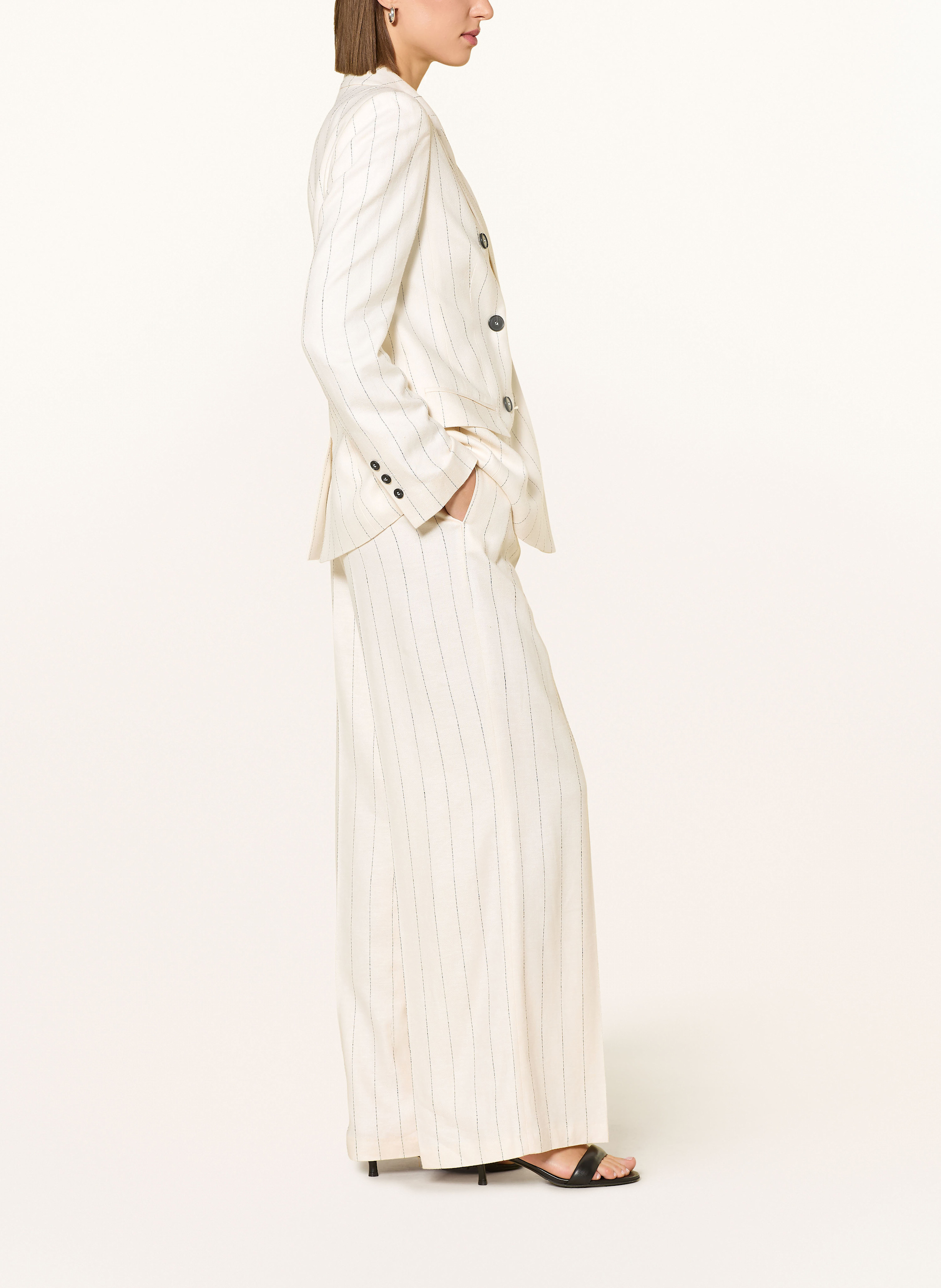 Thumbnail - Marc Aurel Marlenehose Mit Leinen weiss