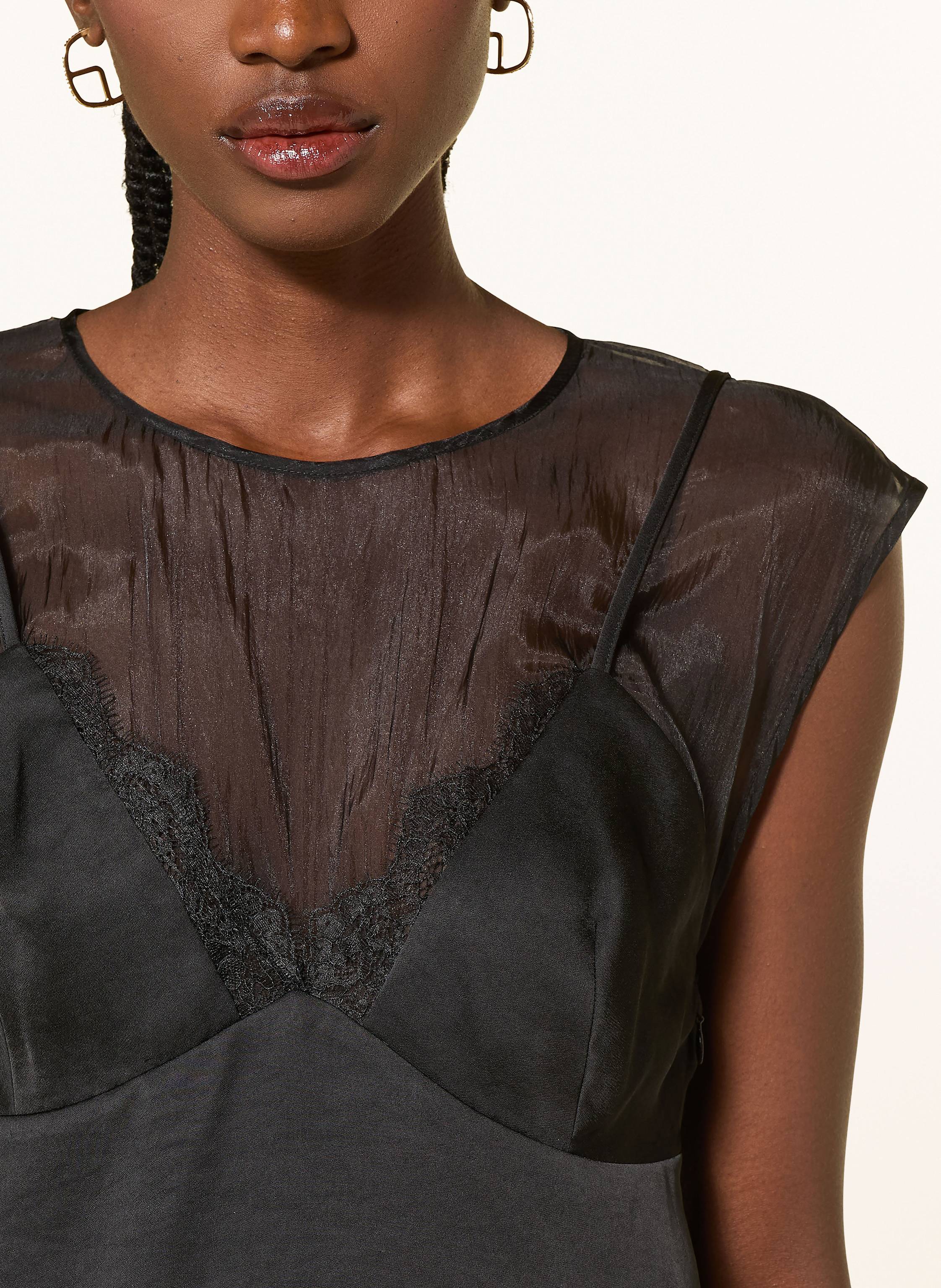 Thumbnail - Claudie Pierlot Blusentop Im Materialmix schwarz