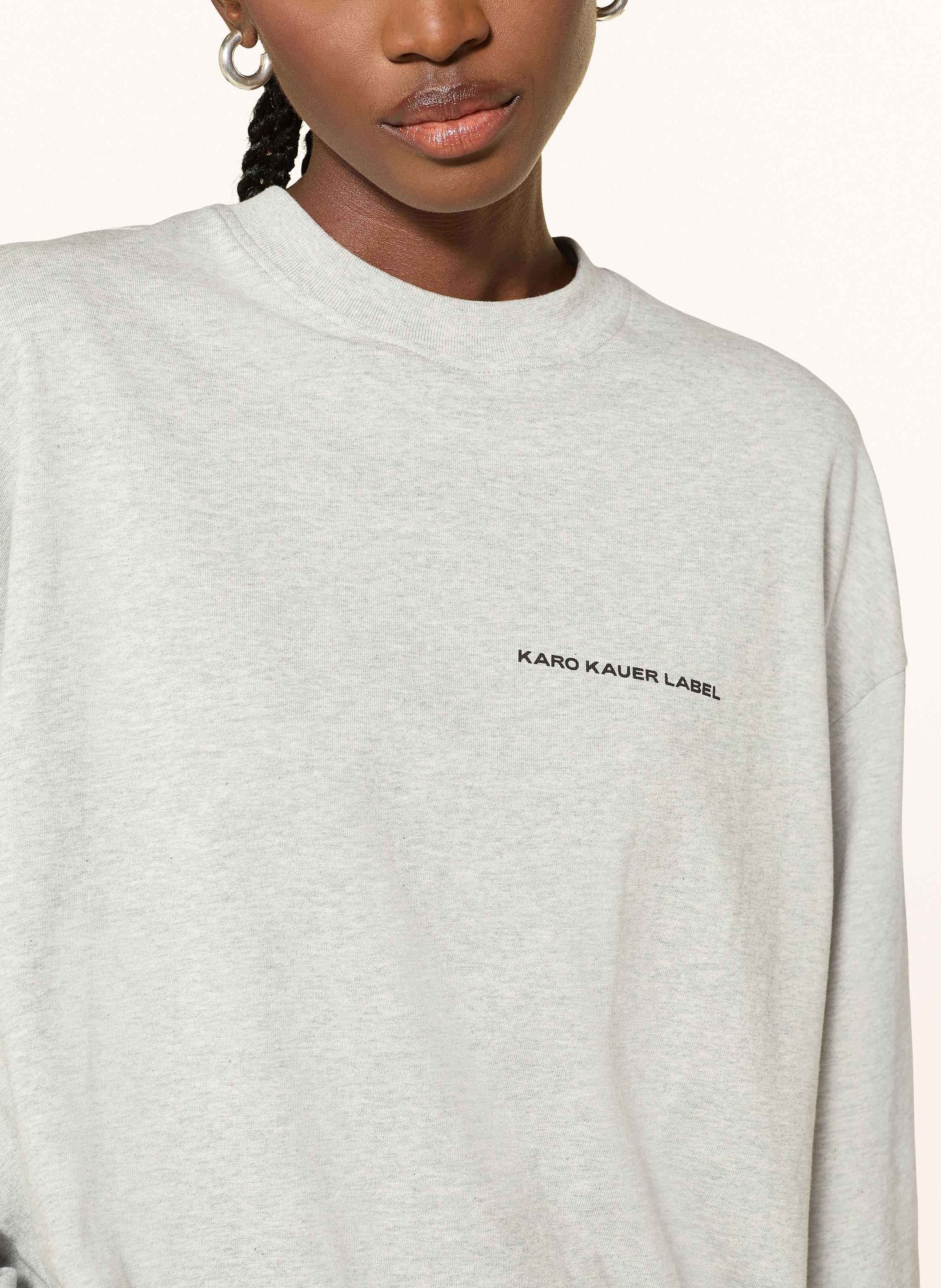 Thumbnail - Karo Kauer Oversized-Longsleeve grau