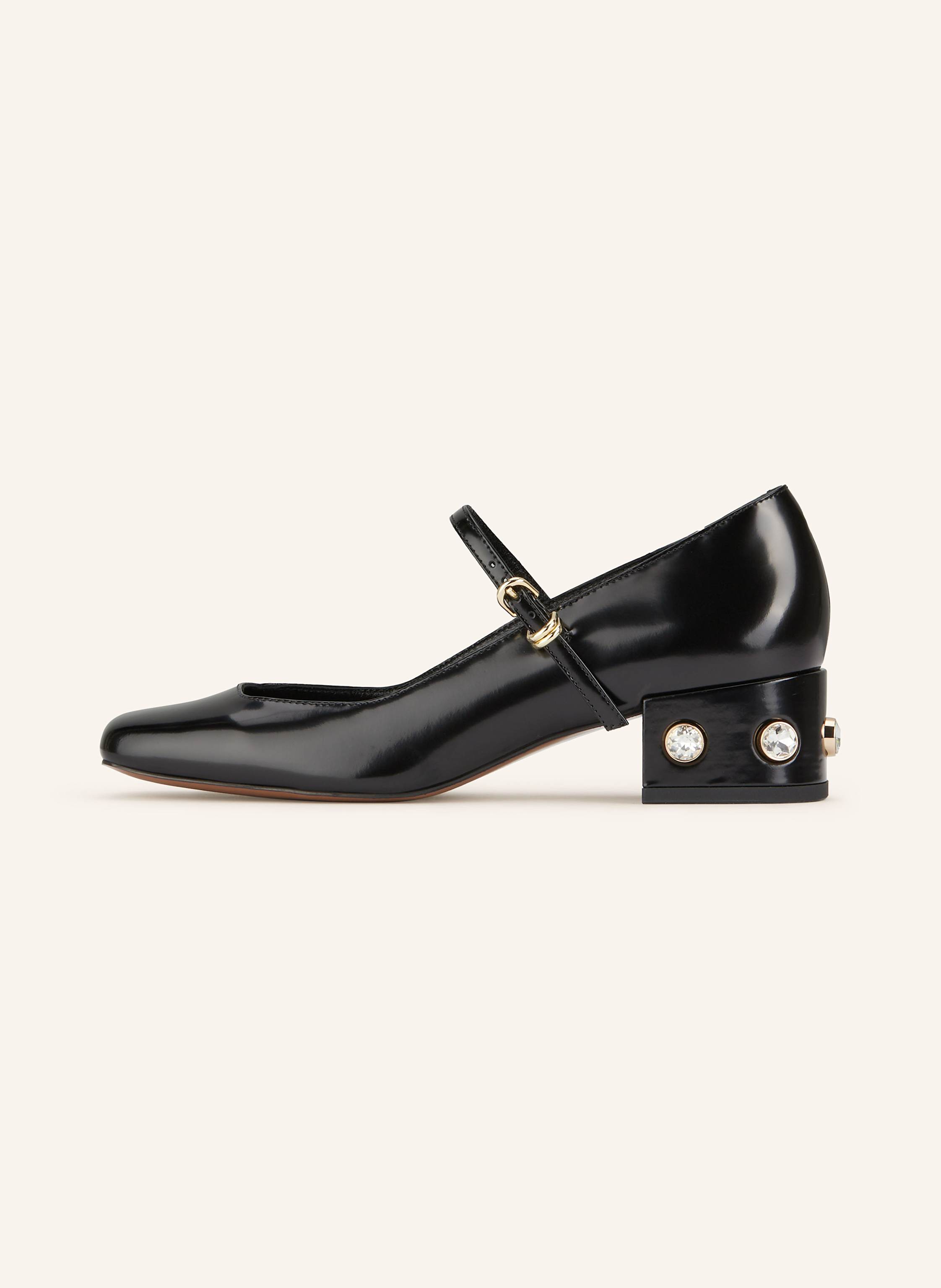 Thumbnail - Maje Mary-Jane-Pumps Mit Schmucksteinen schwarz