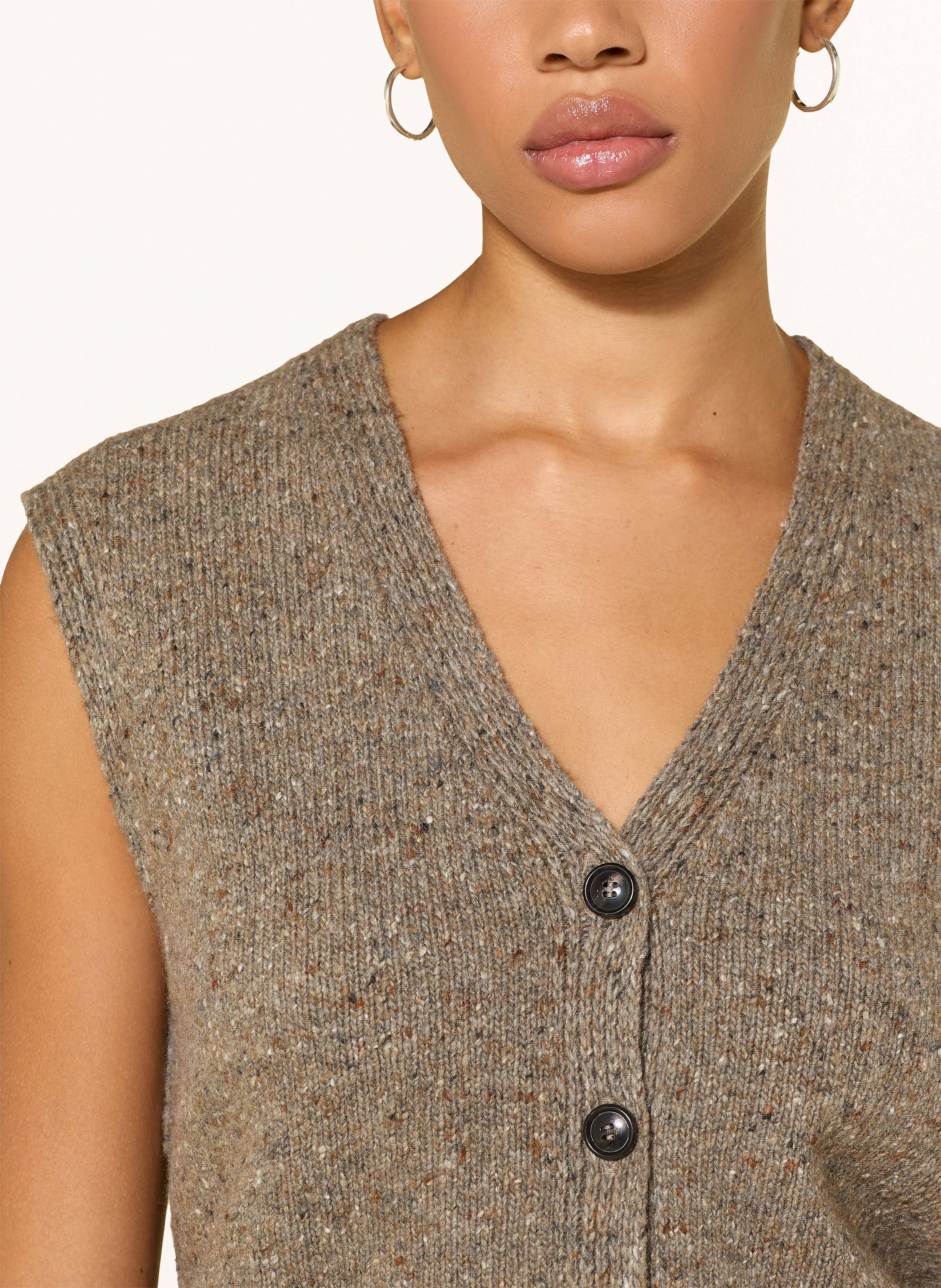 Thumbnail - Marc O'polo Strickweste braun