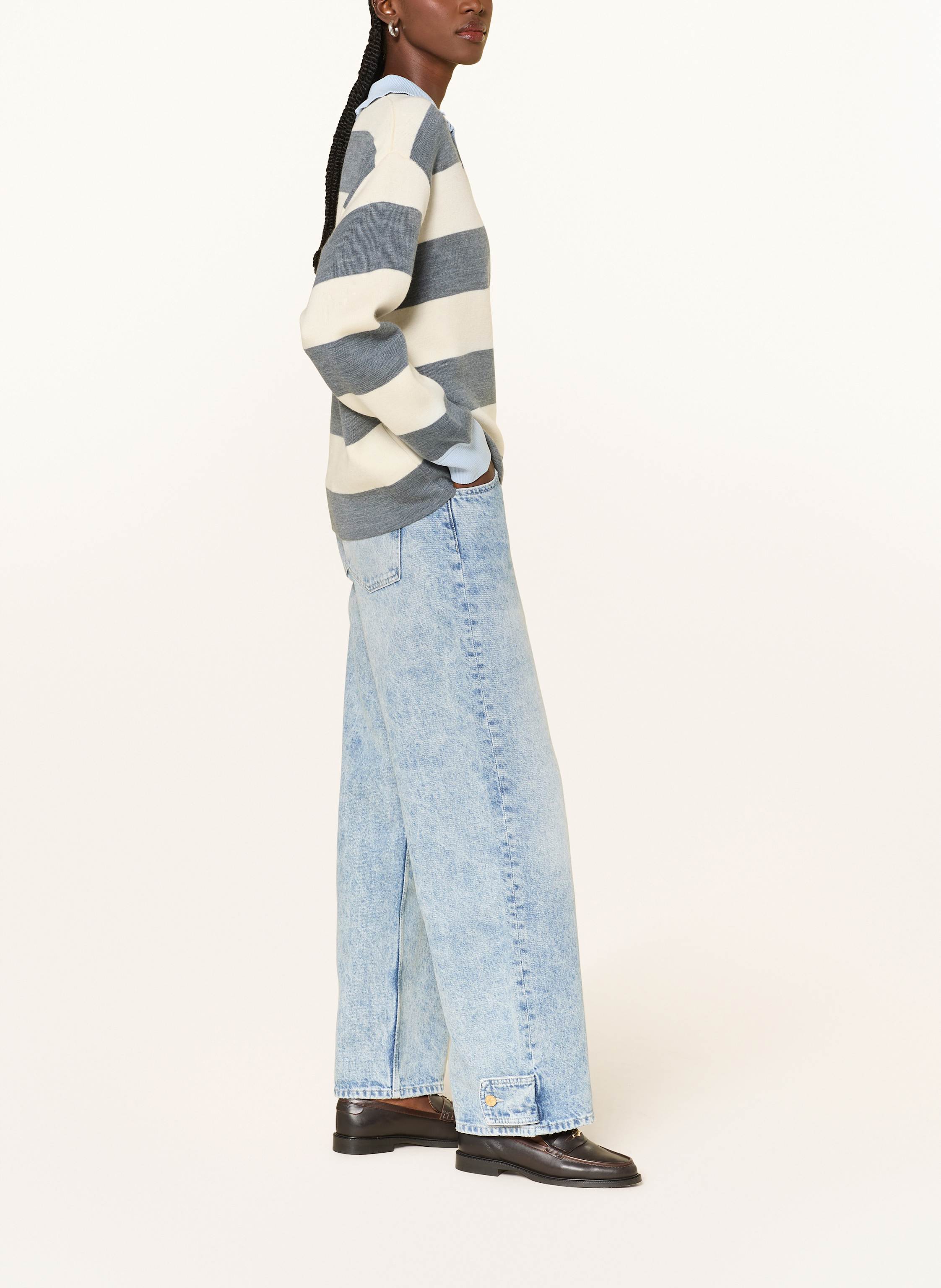 Thumbnail - Claudie Pierlot Wide Leg Jeans blau