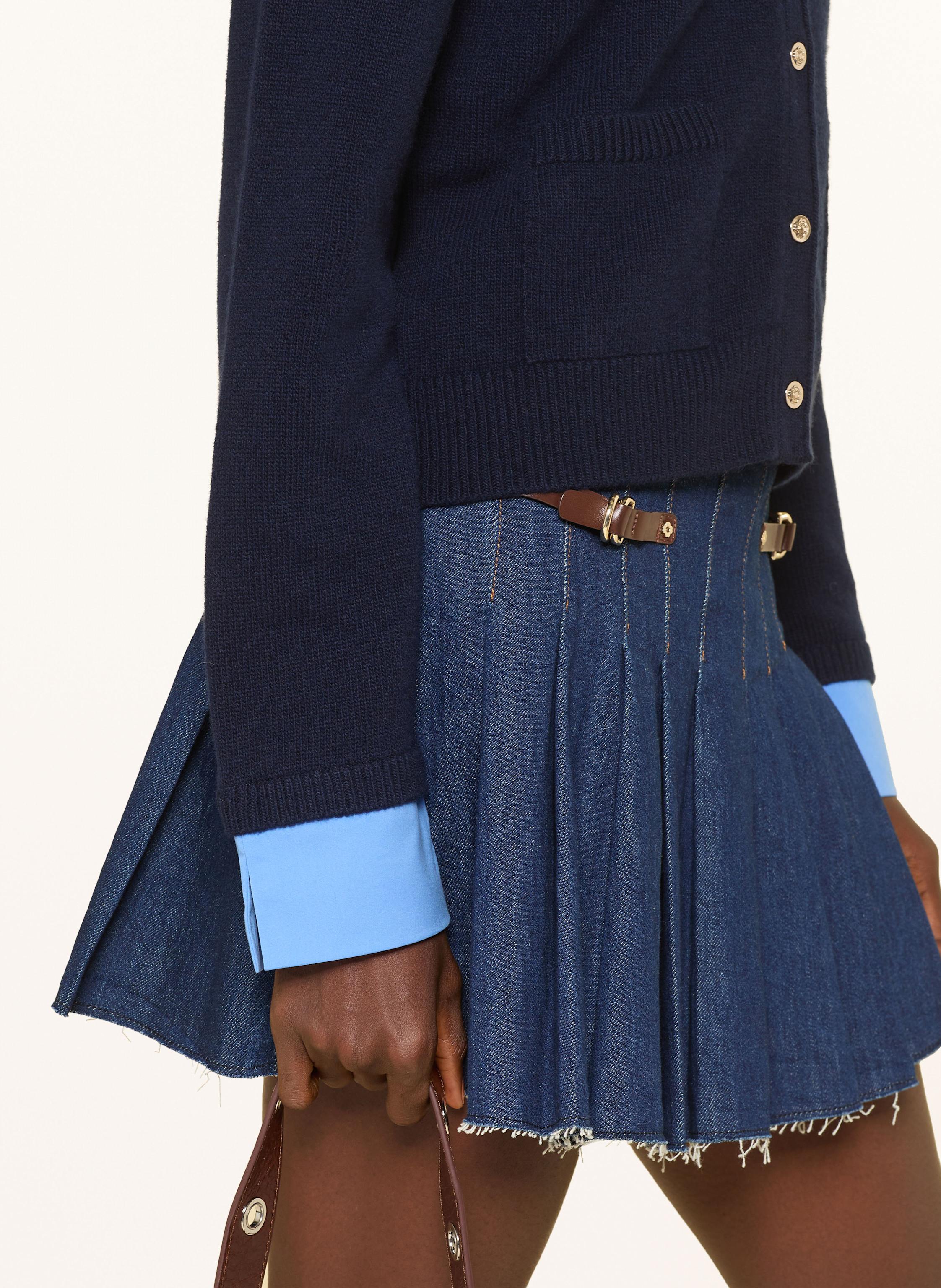 Thumbnail - Maje Strickjacke Im Materialmix blau