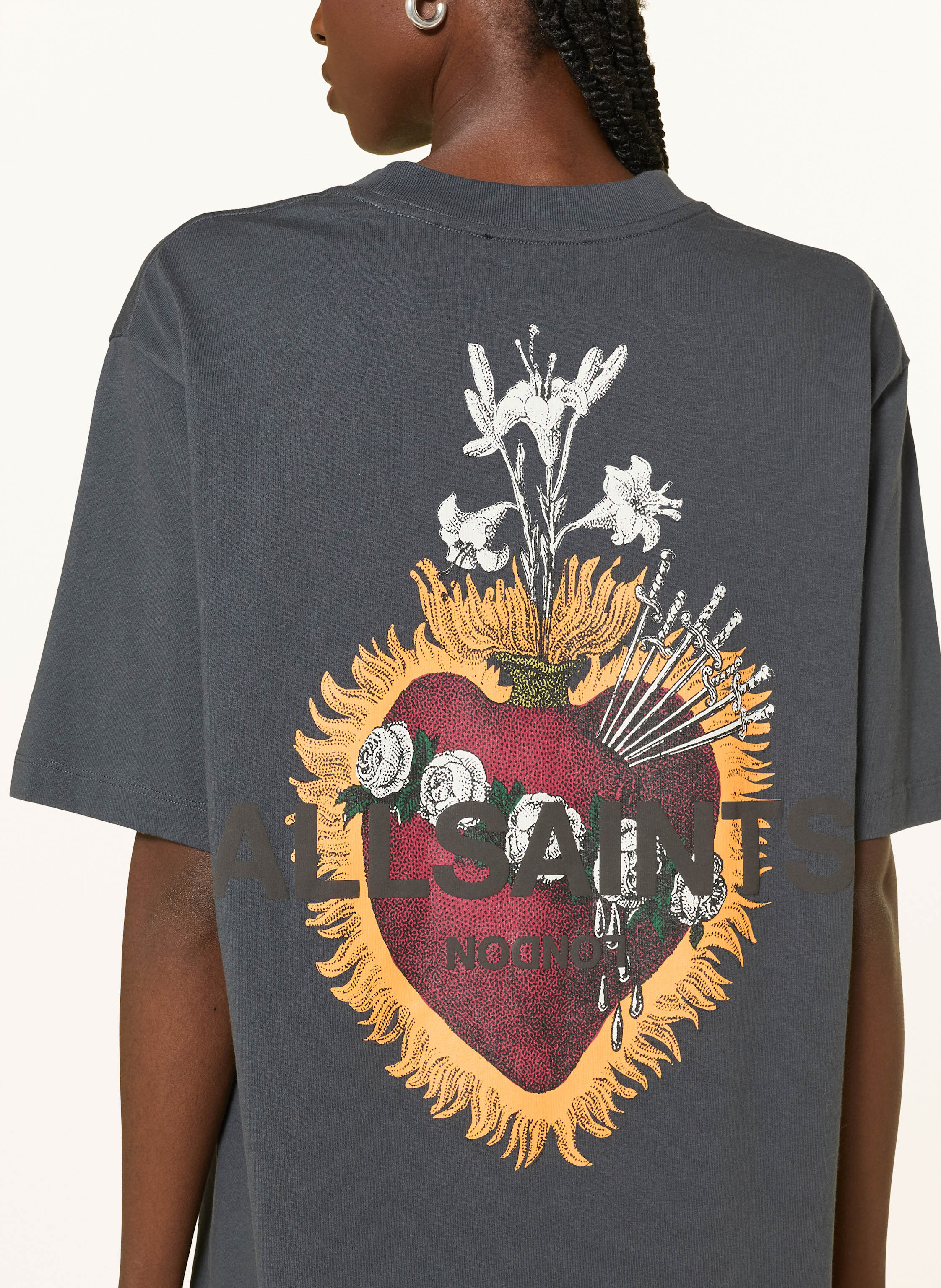 Thumbnail - Allsaints Jerseykleid Heartfelt schwarz