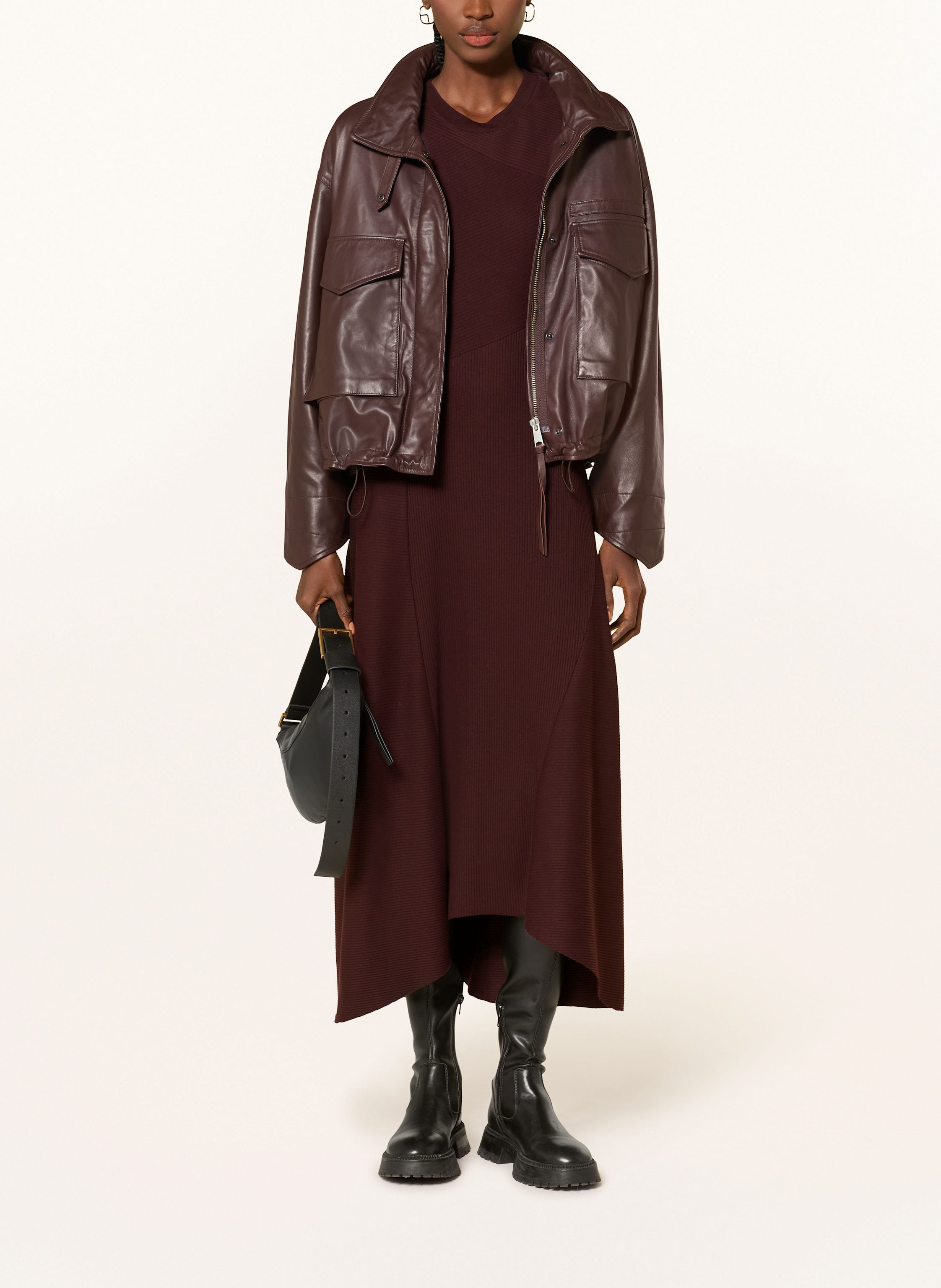 Thumbnail - Allsaints Jerseykleid Gia rot