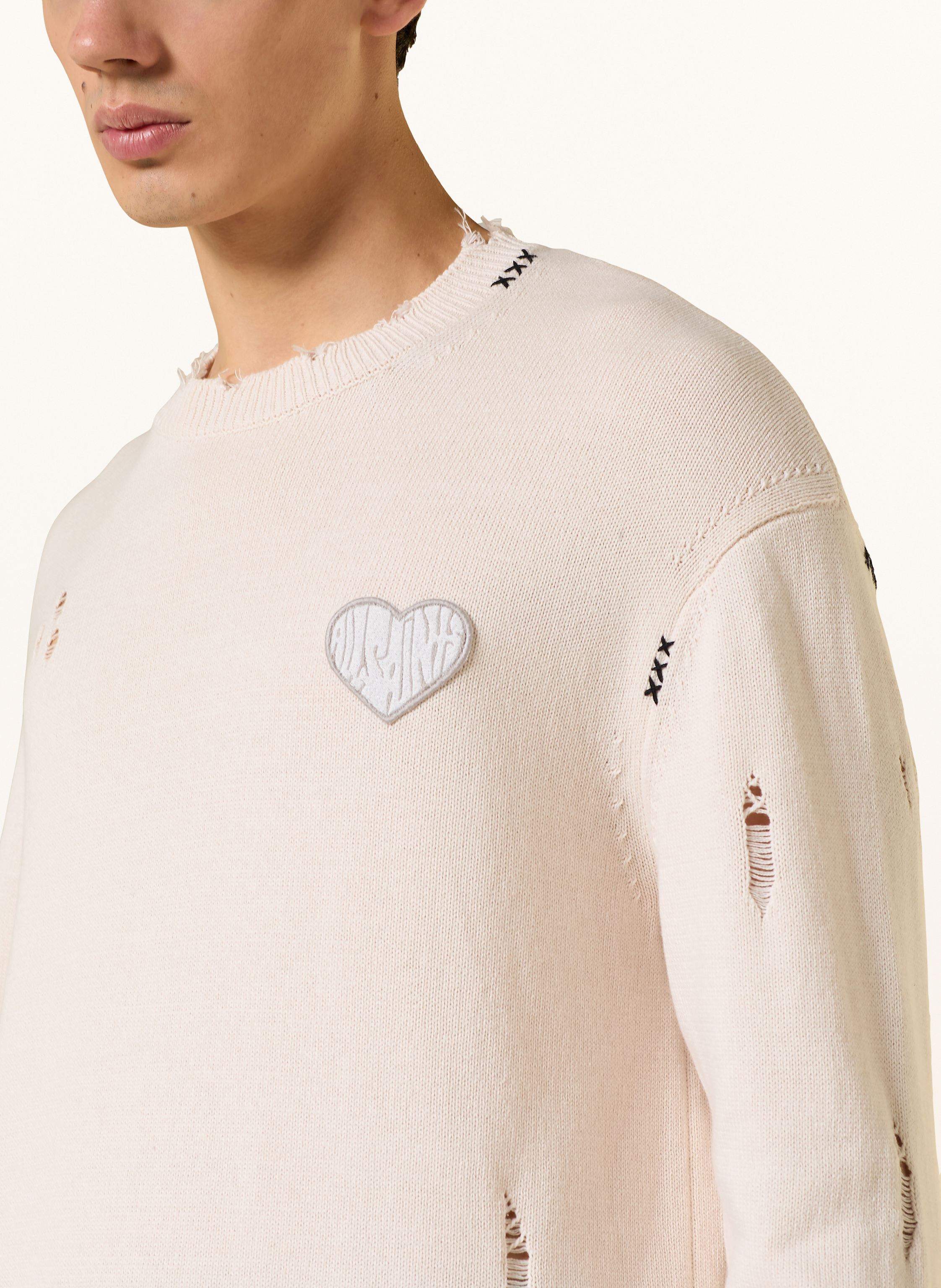 Thumbnail - Allsaints Pullover Theo Crew weiss