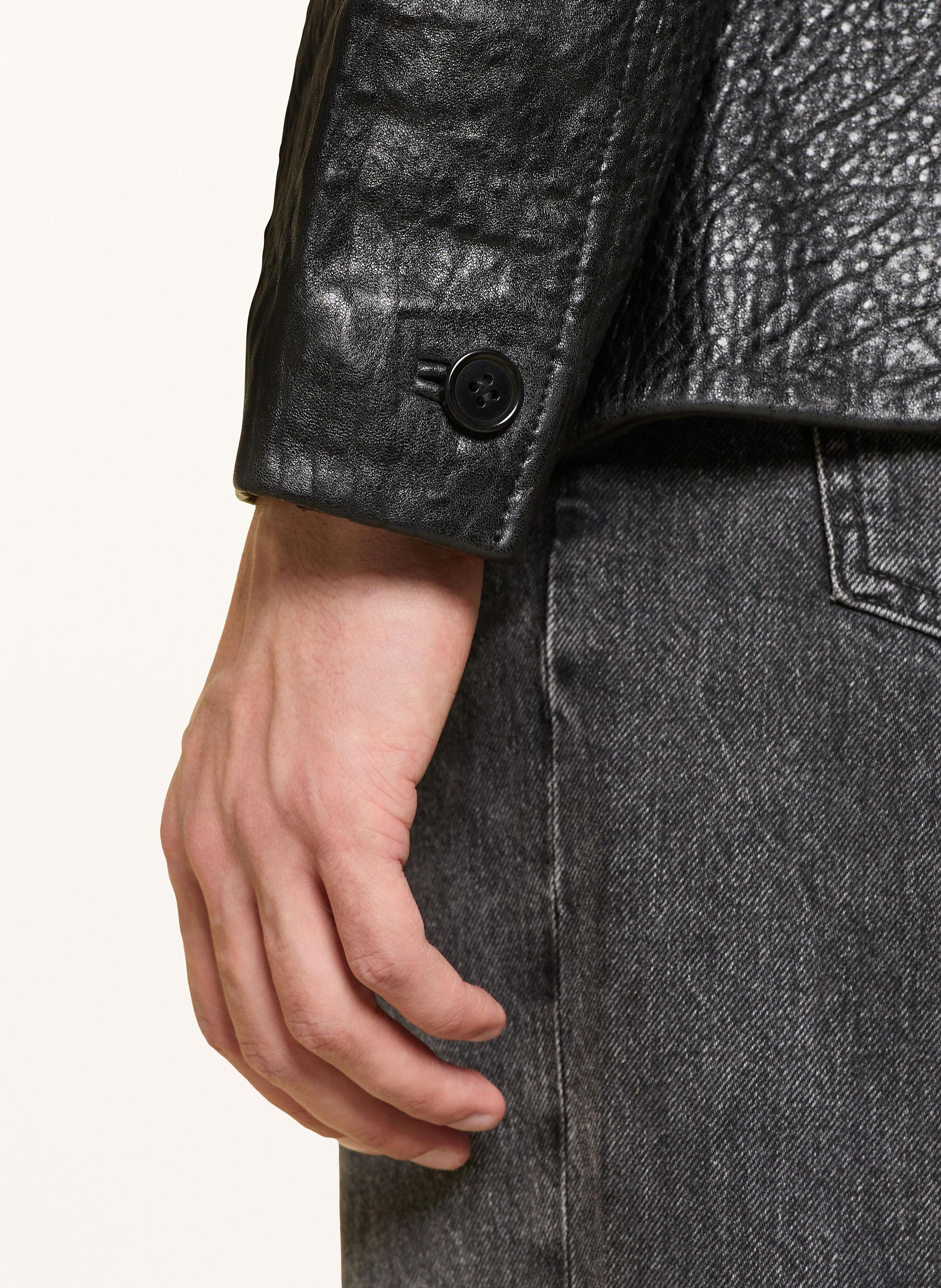 Thumbnail - Allsaints Ledersakko Shadwell Regular Fit schwarz