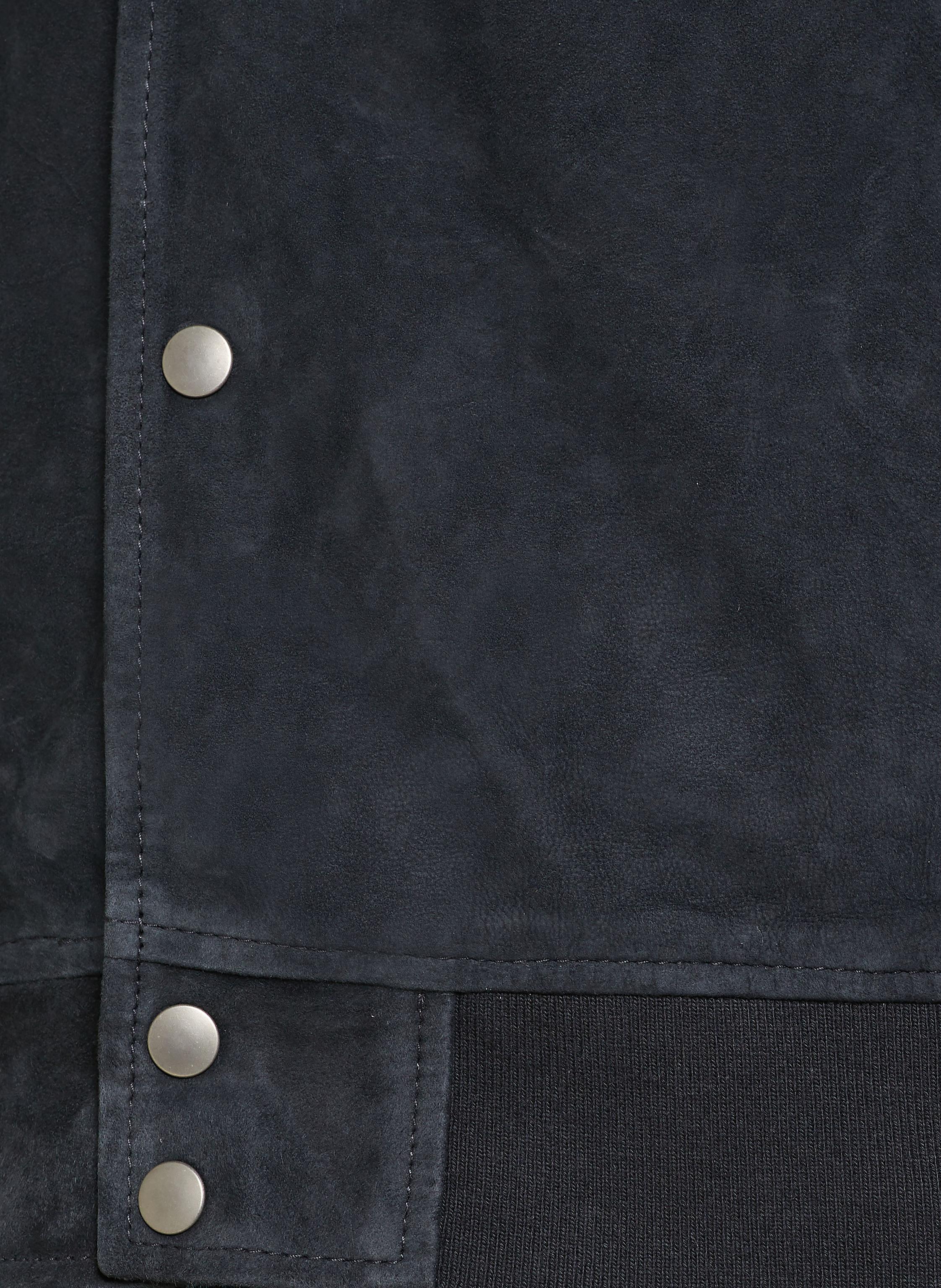 Thumbnail - Allsaints Lederblouson Stafford Bomber blau