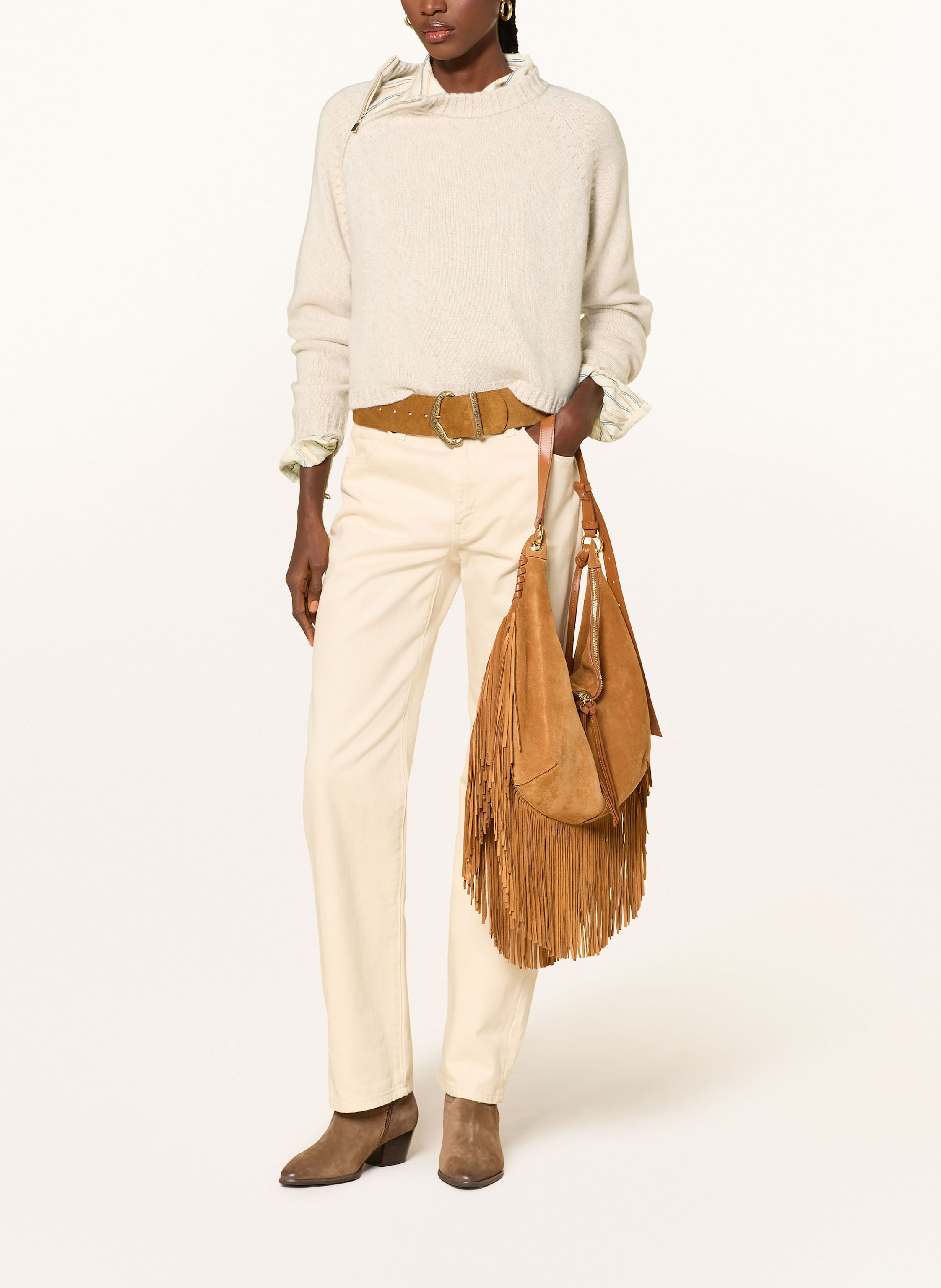 Thumbnail - Ba&Sh Pullover Corvy Aus Cashmere beige