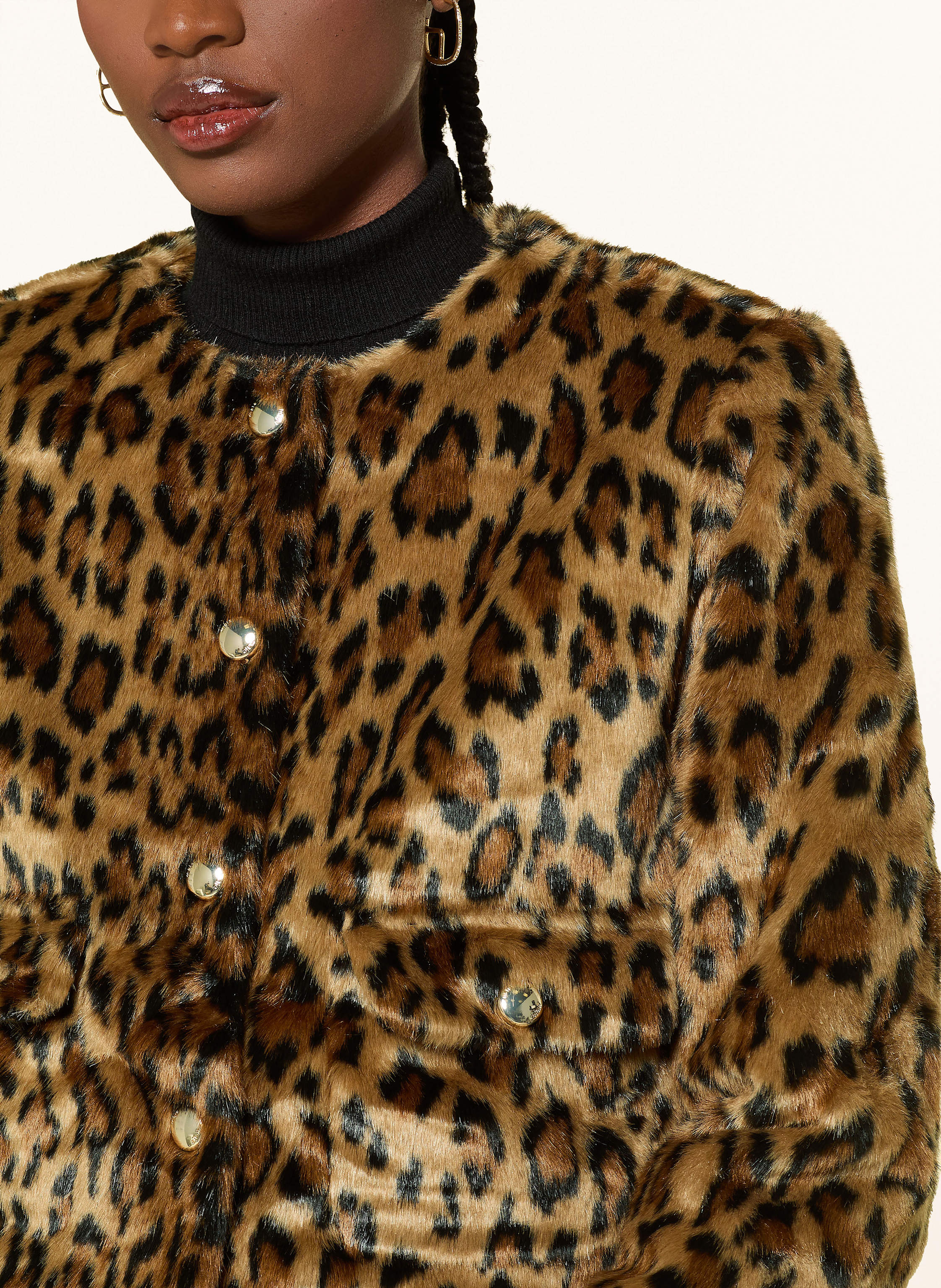 Thumbnail - Maje Kunstfell-Jacke braun