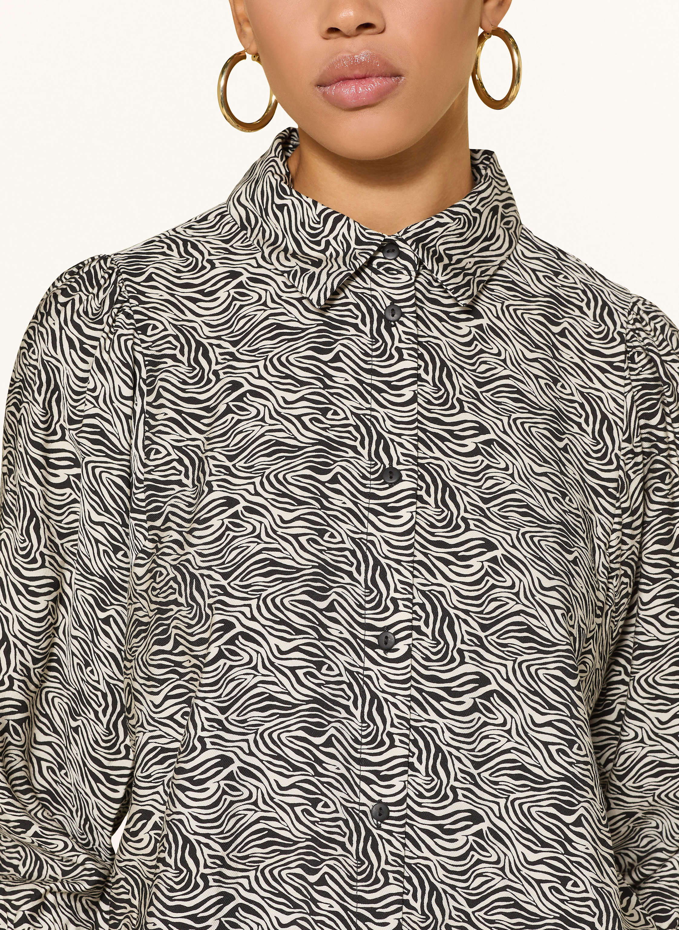 Thumbnail - Msch Copenhagen Hemdbluse Mschcielo Amabella Mit 3/4-Arm grau