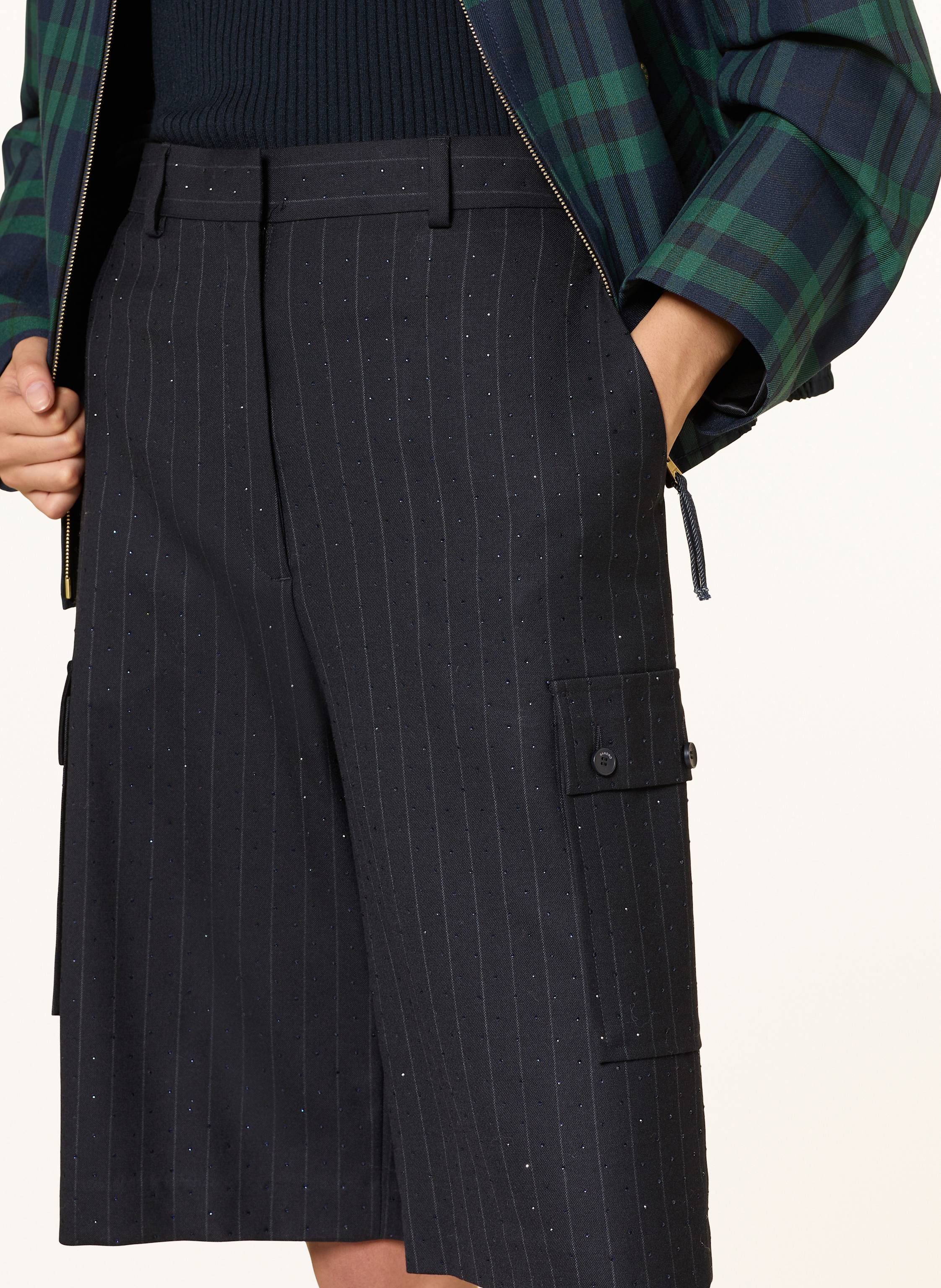 Thumbnail - Sandro Cargoshorts Mit Schmucksteinen blau