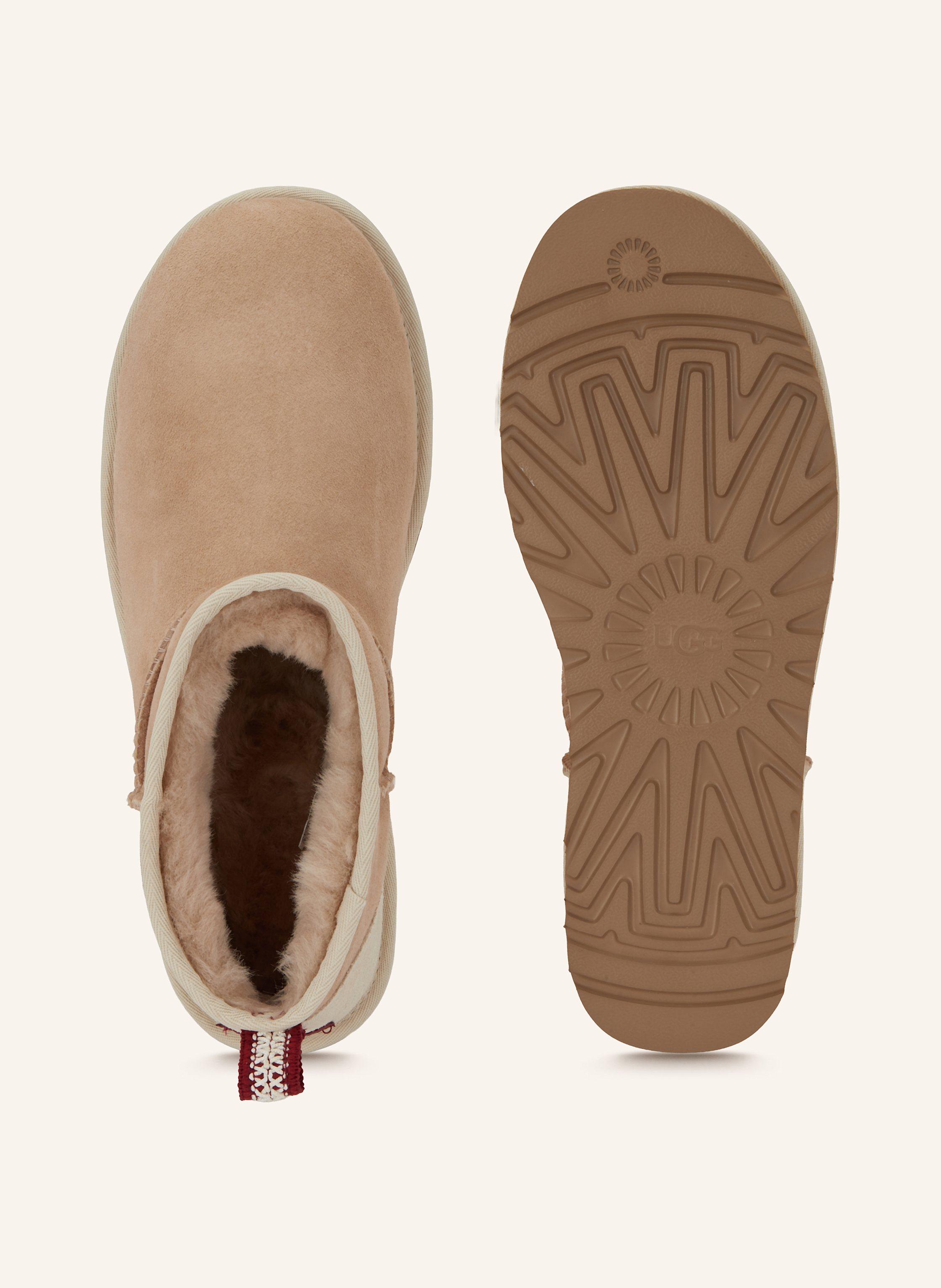 Thumbnail - Ugg Boots Classic Ultra Mini beige