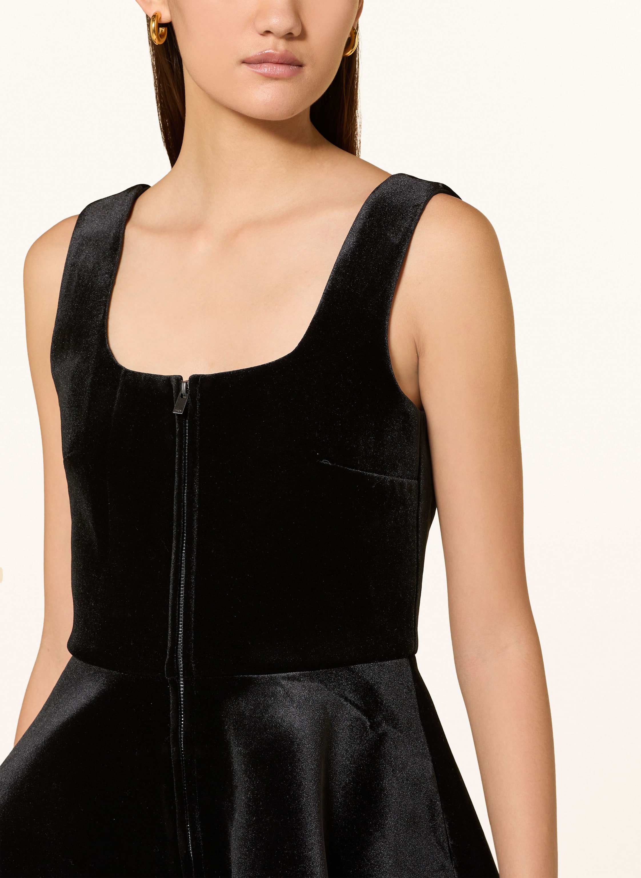 Thumbnail - Maje Samtkleid Relvetina schwarz