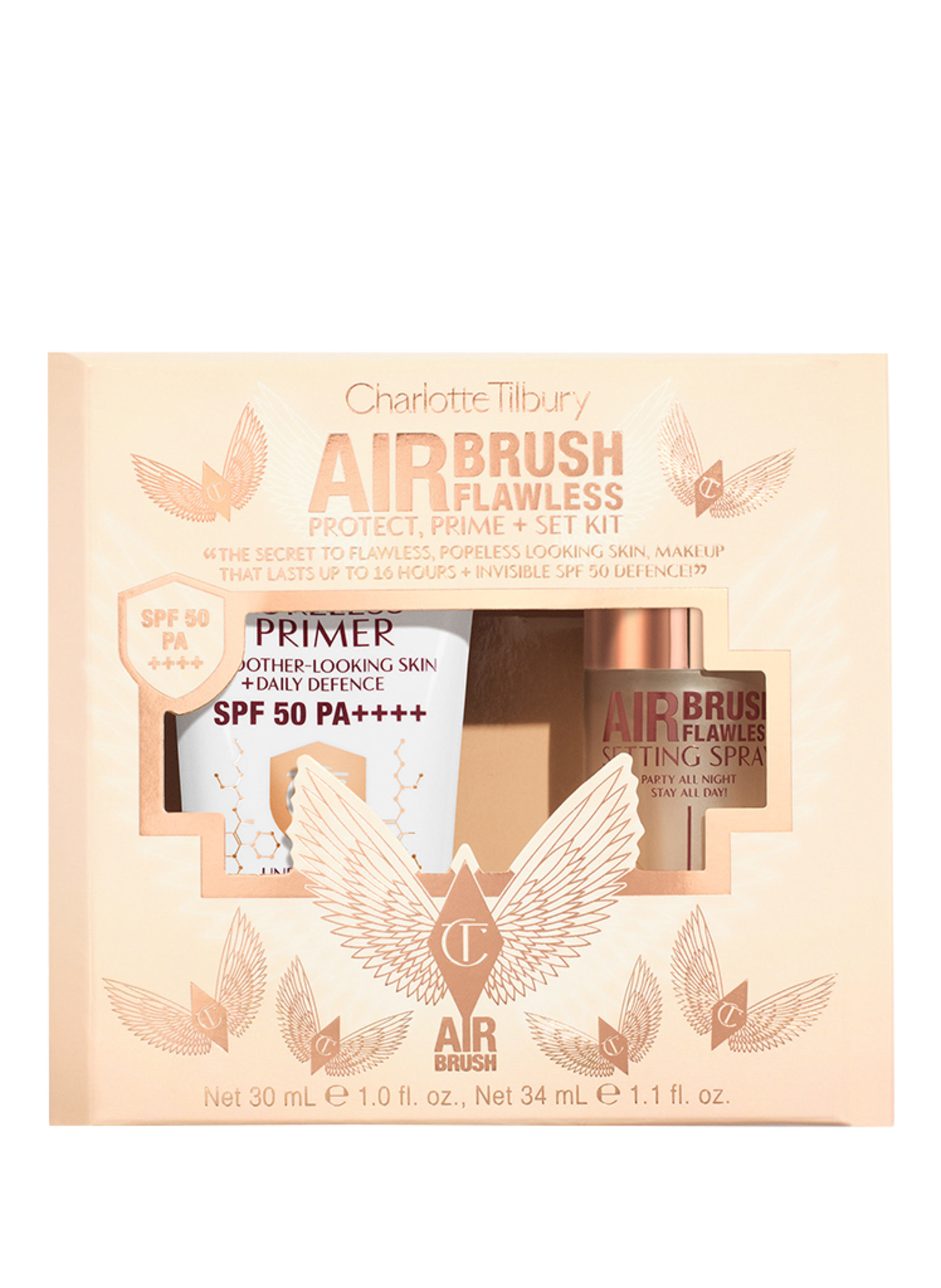 Thumbnail - Charlotte Tilbury Airbrush Flalwless Protect, Prime + Set Kit Make-up Set
