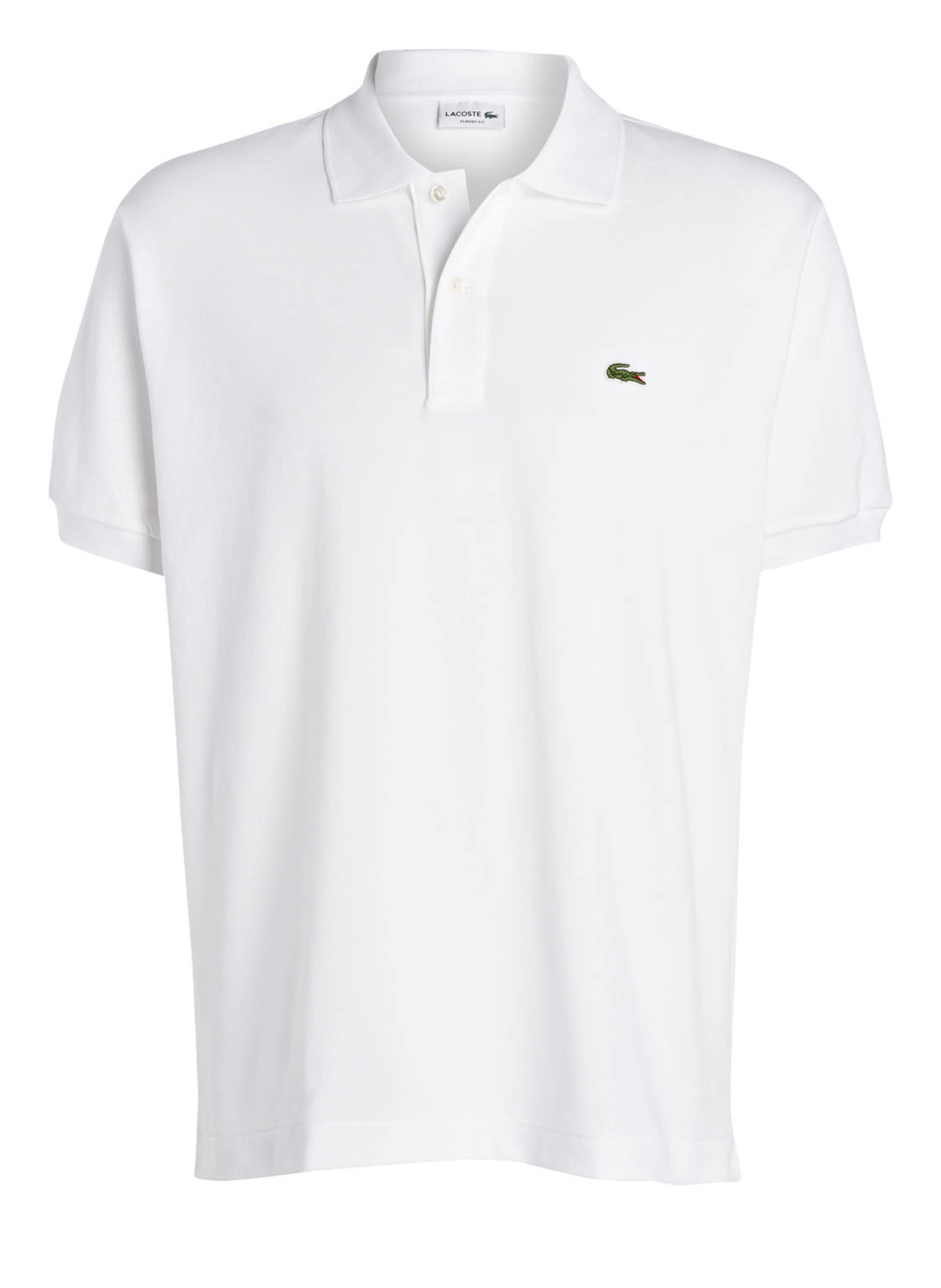 LACOSTE Piqué-Poloshirt Classic weiss Fit in