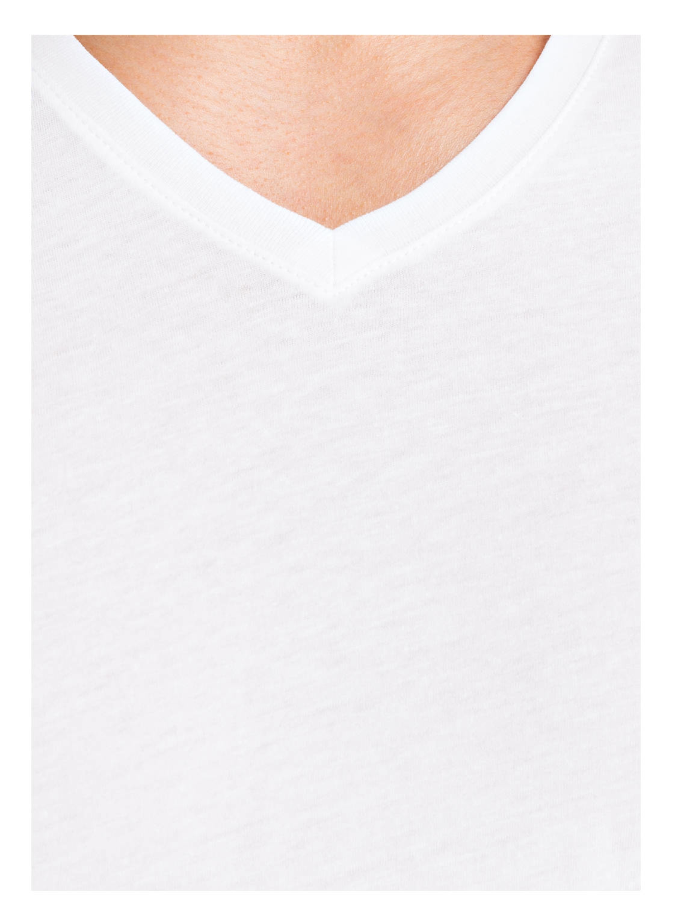 Thumbnail - Ragman 2er-Pack V-Shirts weiss