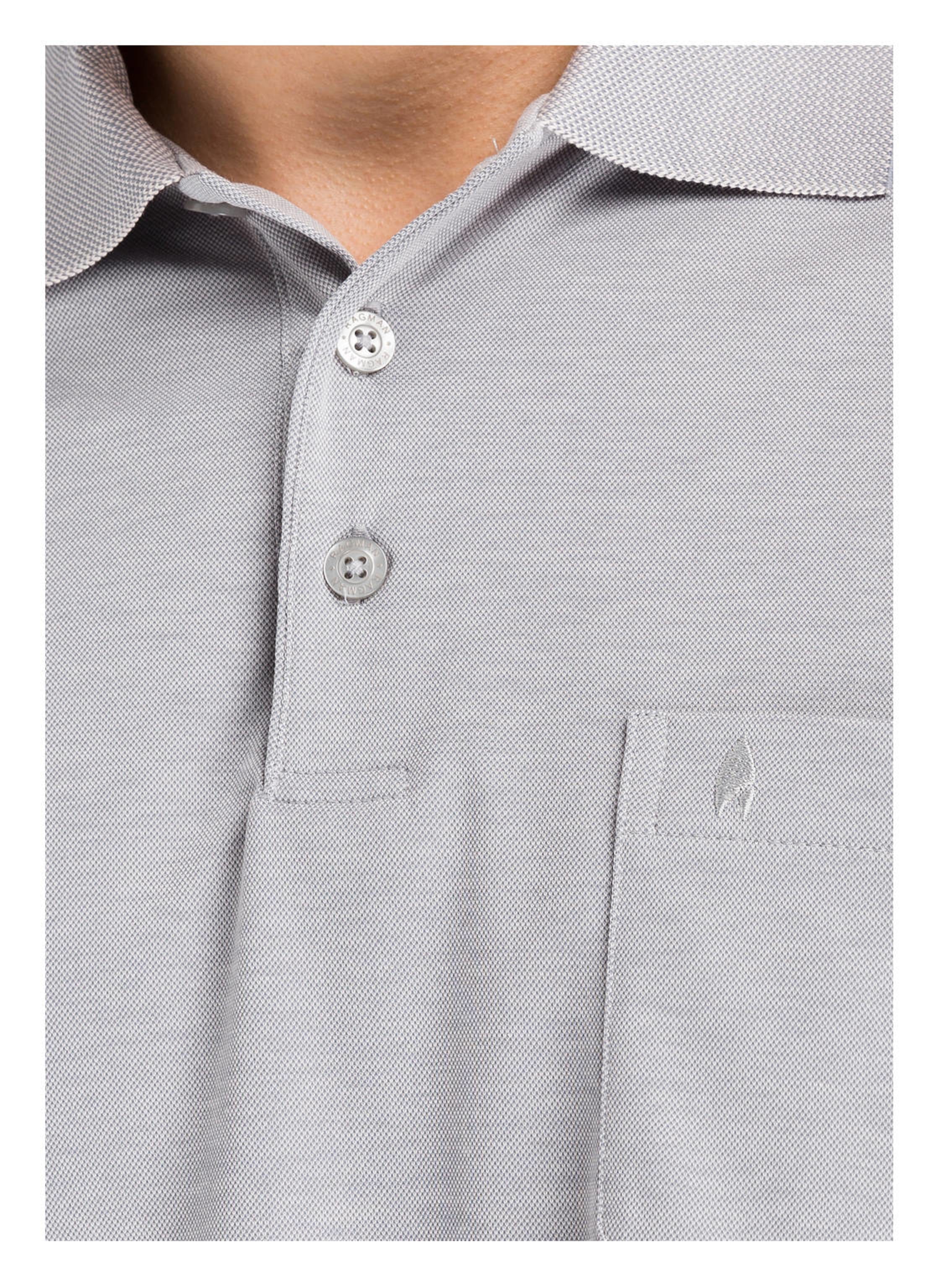 Thumbnail - Ragman Piqué-Poloshirt grau
