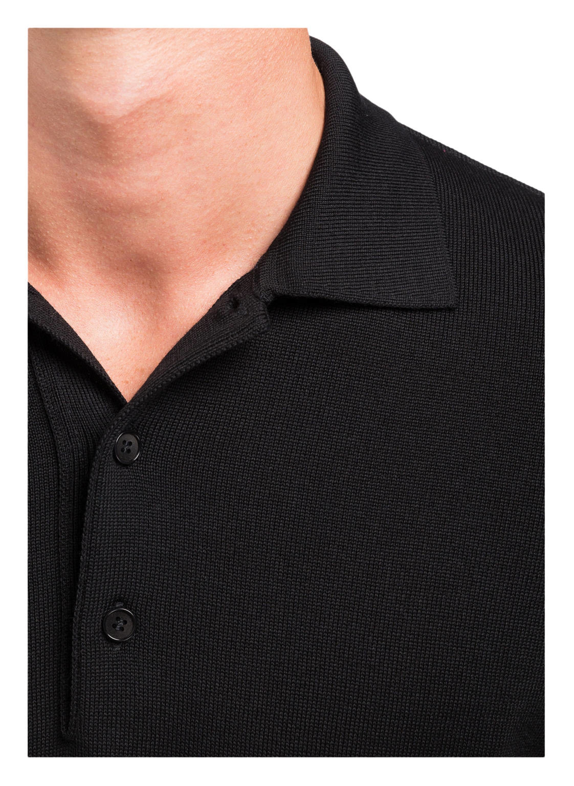 Thumbnail - Maerz Muenchen Strick-Poloshirt schwarz