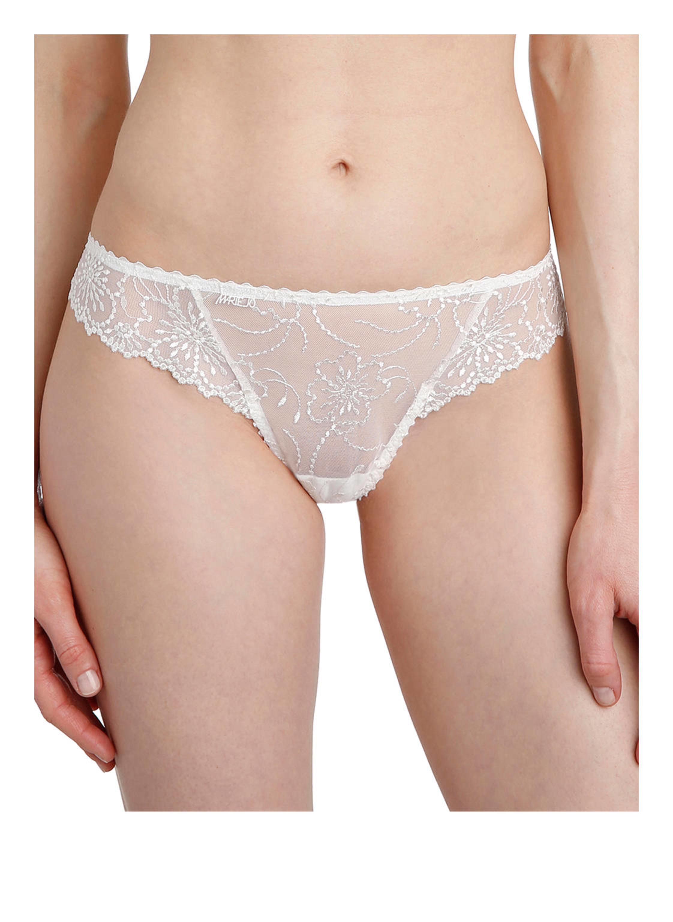 Thumbnail - Marie Jo String Jane Mit Schmuckperlen weiss