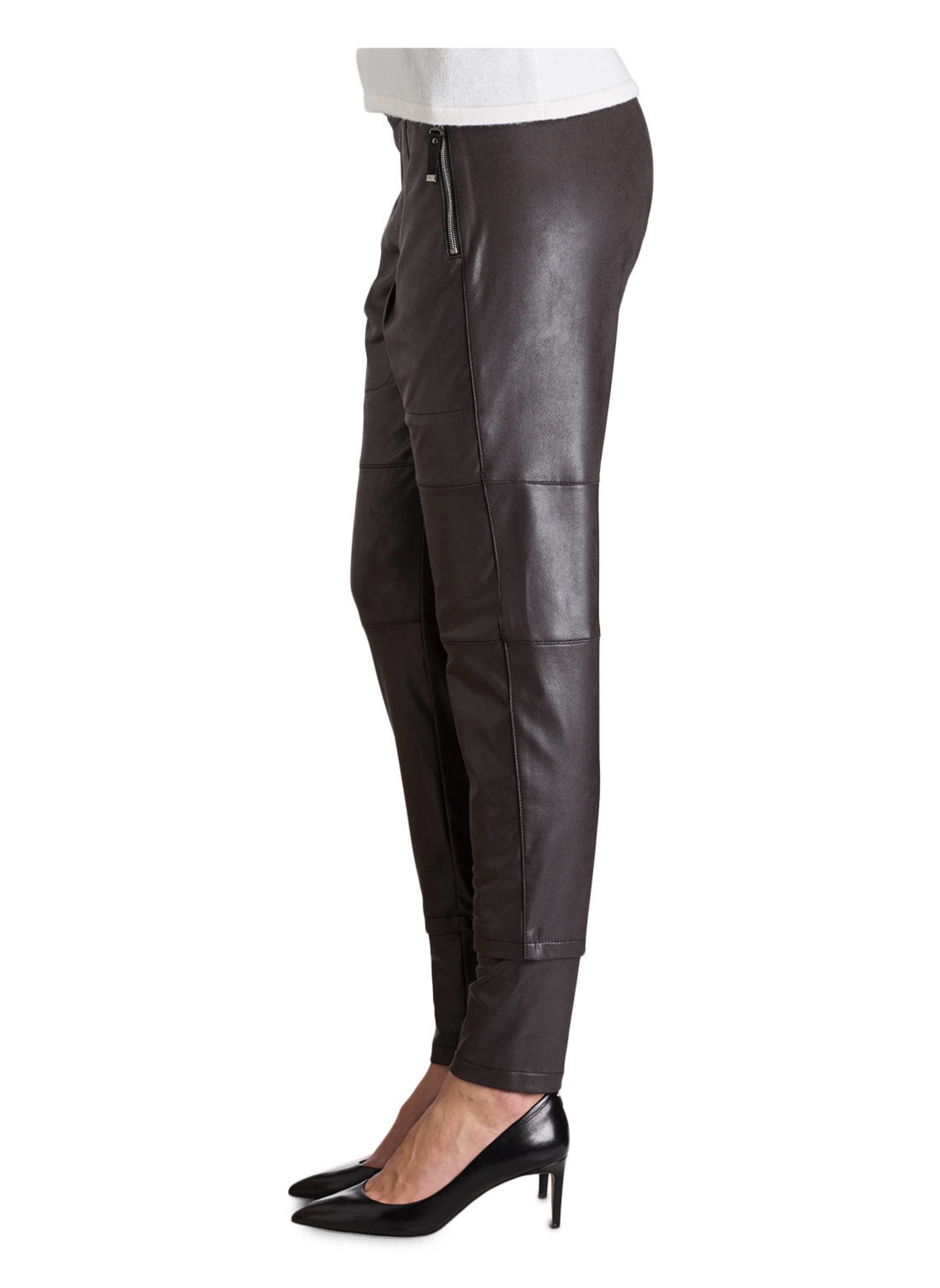 Thumbnail - Raffaello Rossi Hose Candy In Lederoptik braun