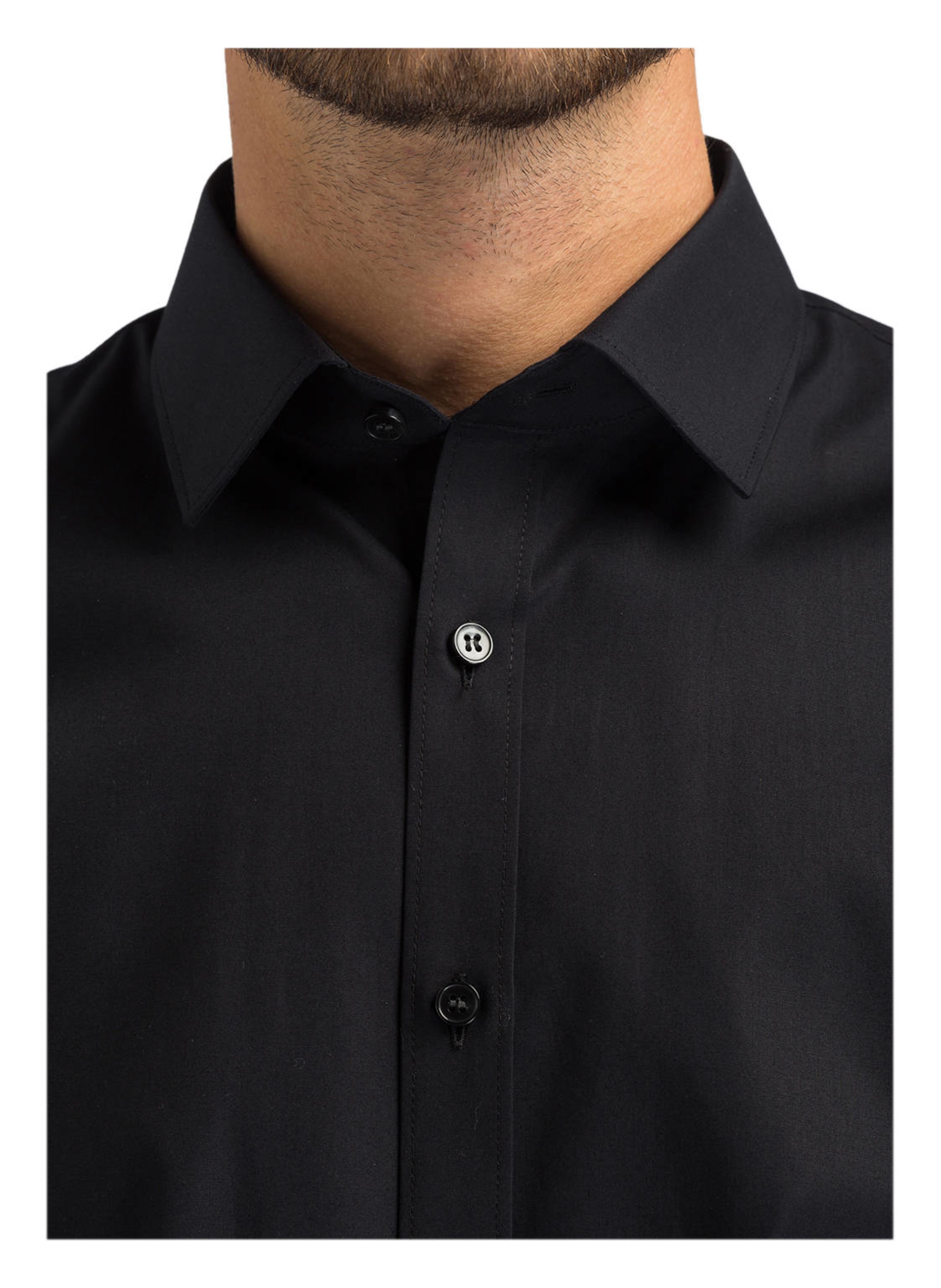 Thumbnail - Olymp Hemd No. Six Super Slim Mit Extralangem Arm schwarz