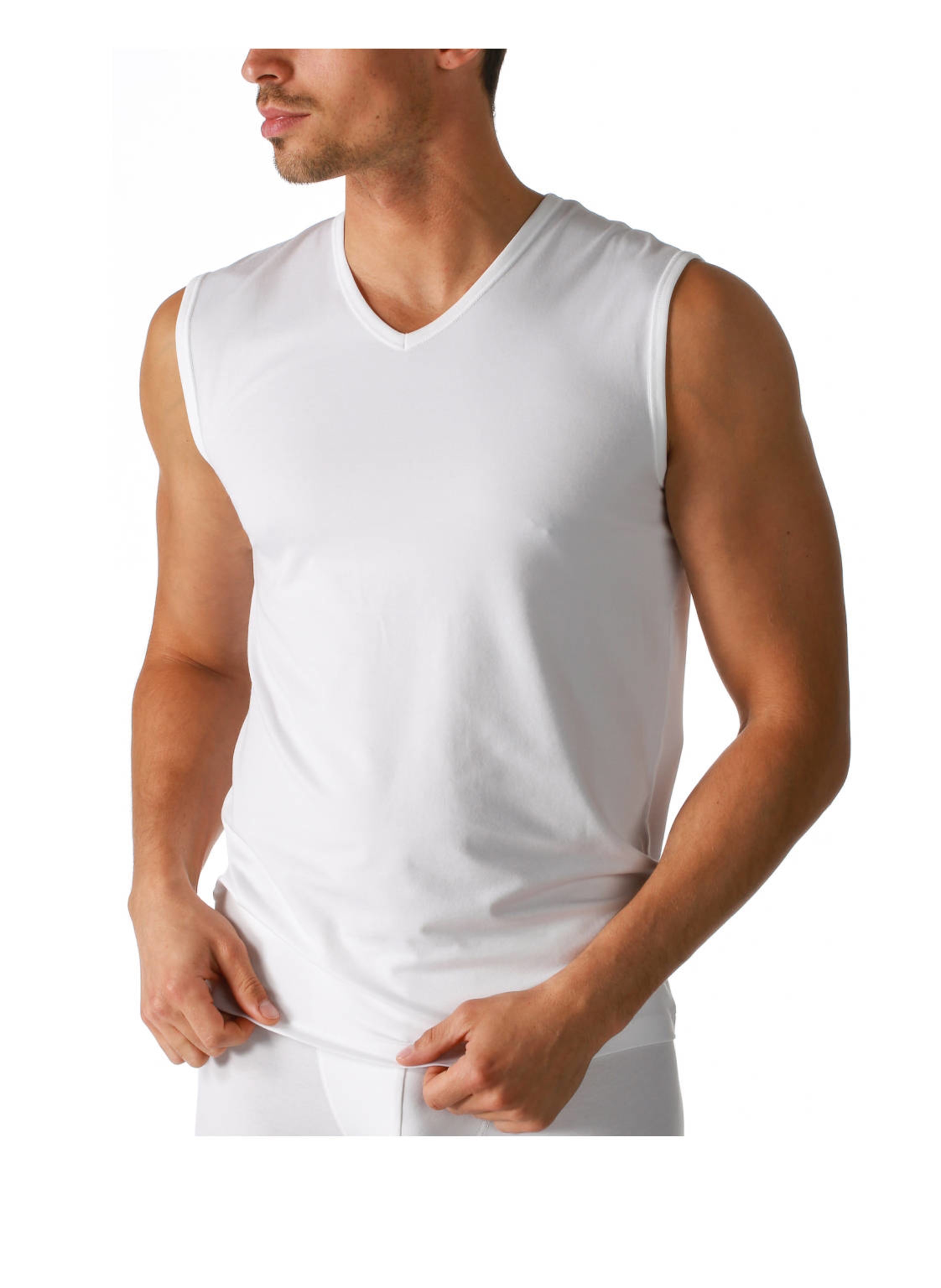 Thumbnail - Mey V-Shirt Serie Dry Cotton weiss