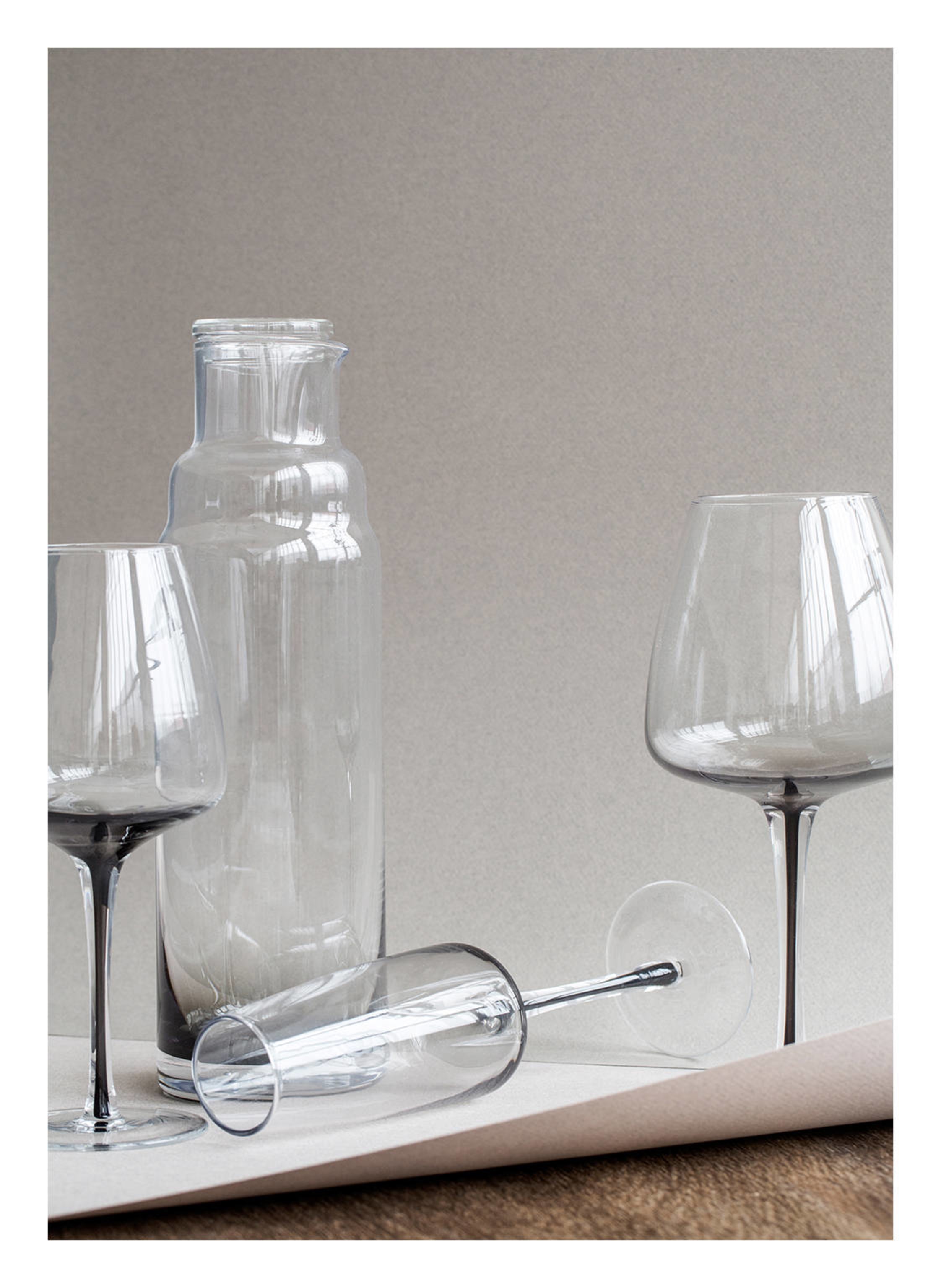 Thumbnail - Broste Copenhagen 4er-Set Weingläser Smoke silber