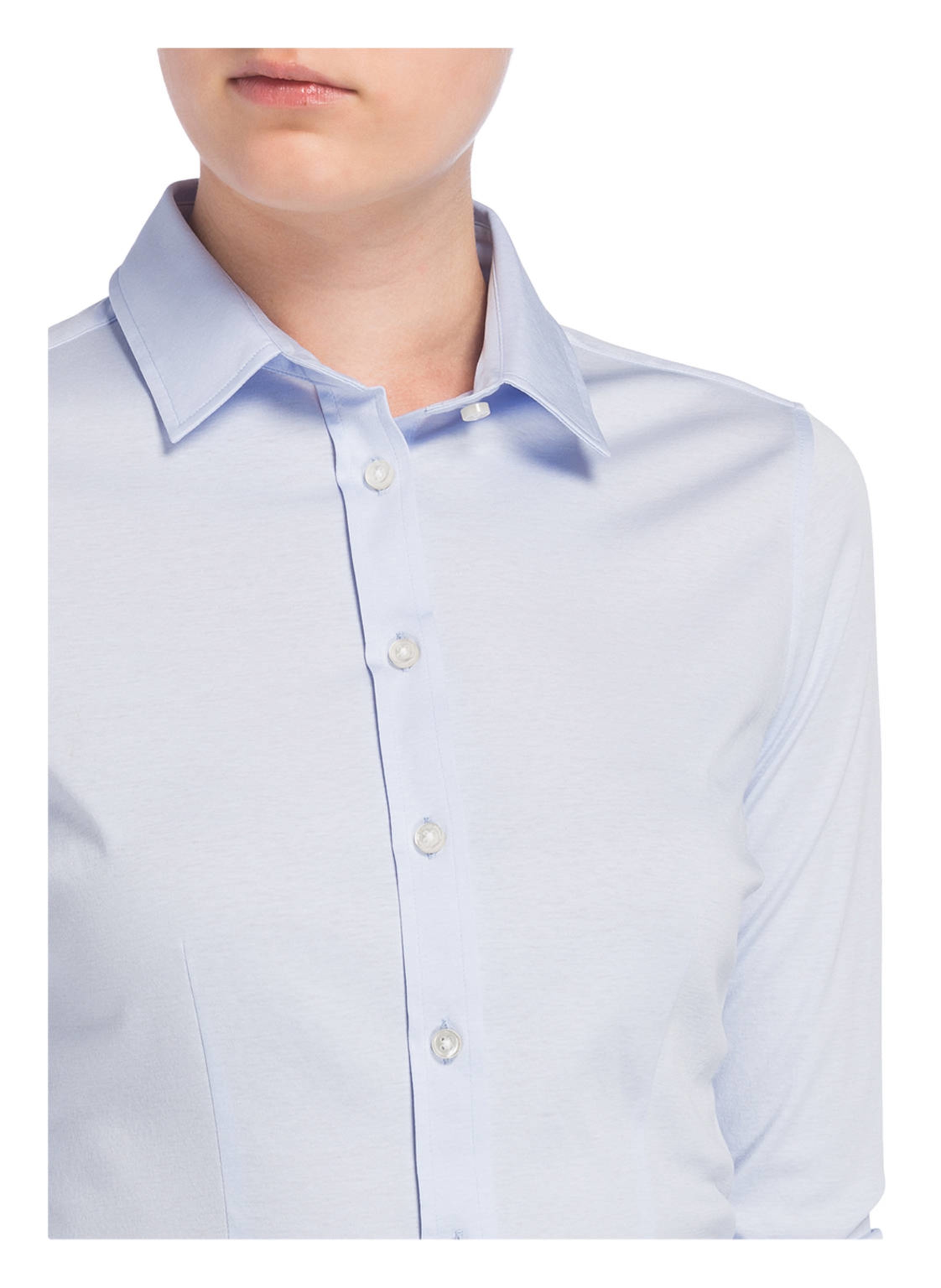 Thumbnail - Soluzione Hemdbluse Aus Jersey blau