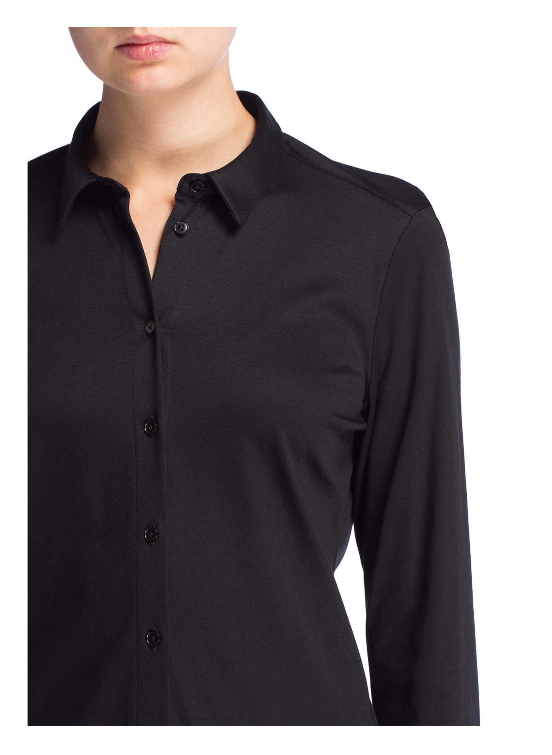 Thumbnail - Van Laack Hemdbluse Vl-Malis-Sv Aus Jersey schwarz