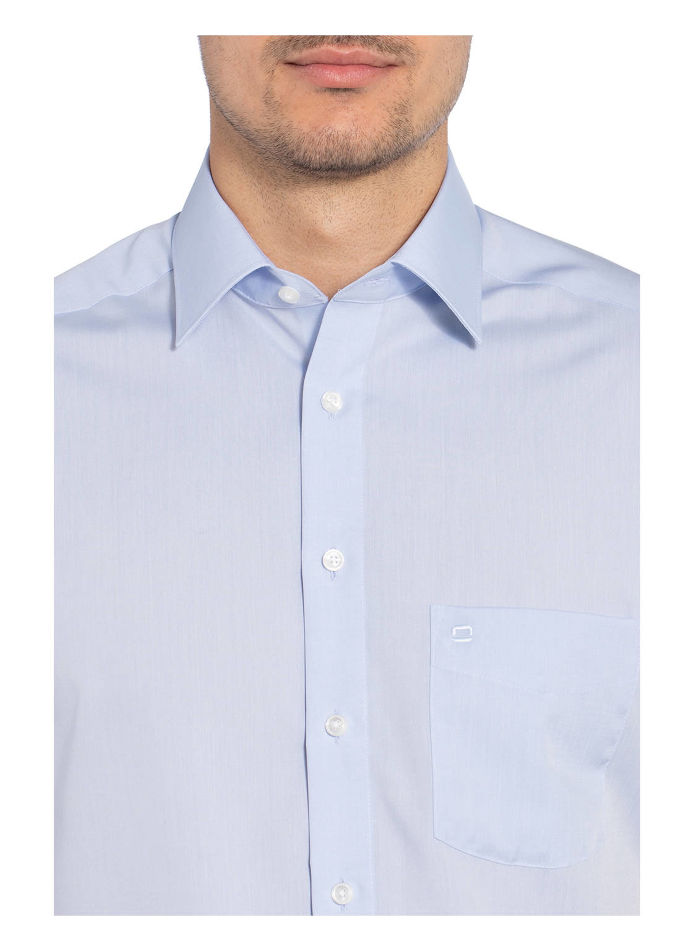 Thumbnail - Olymp Kurzarm-Hemd Luxor Modern Fit blau