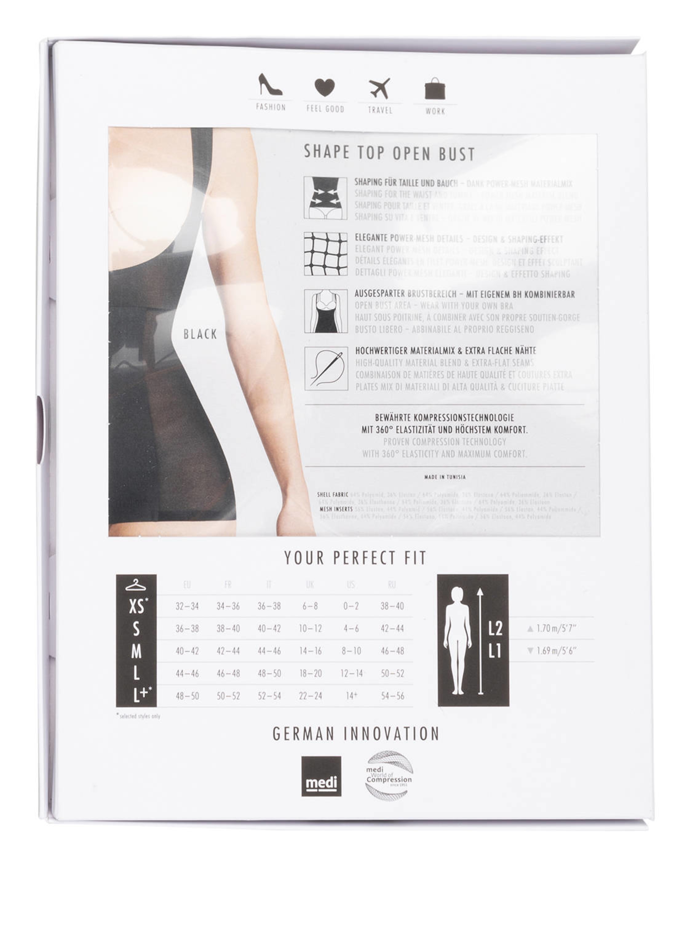 Thumbnail - Item m6 Shape-Top Open Bust schwarz