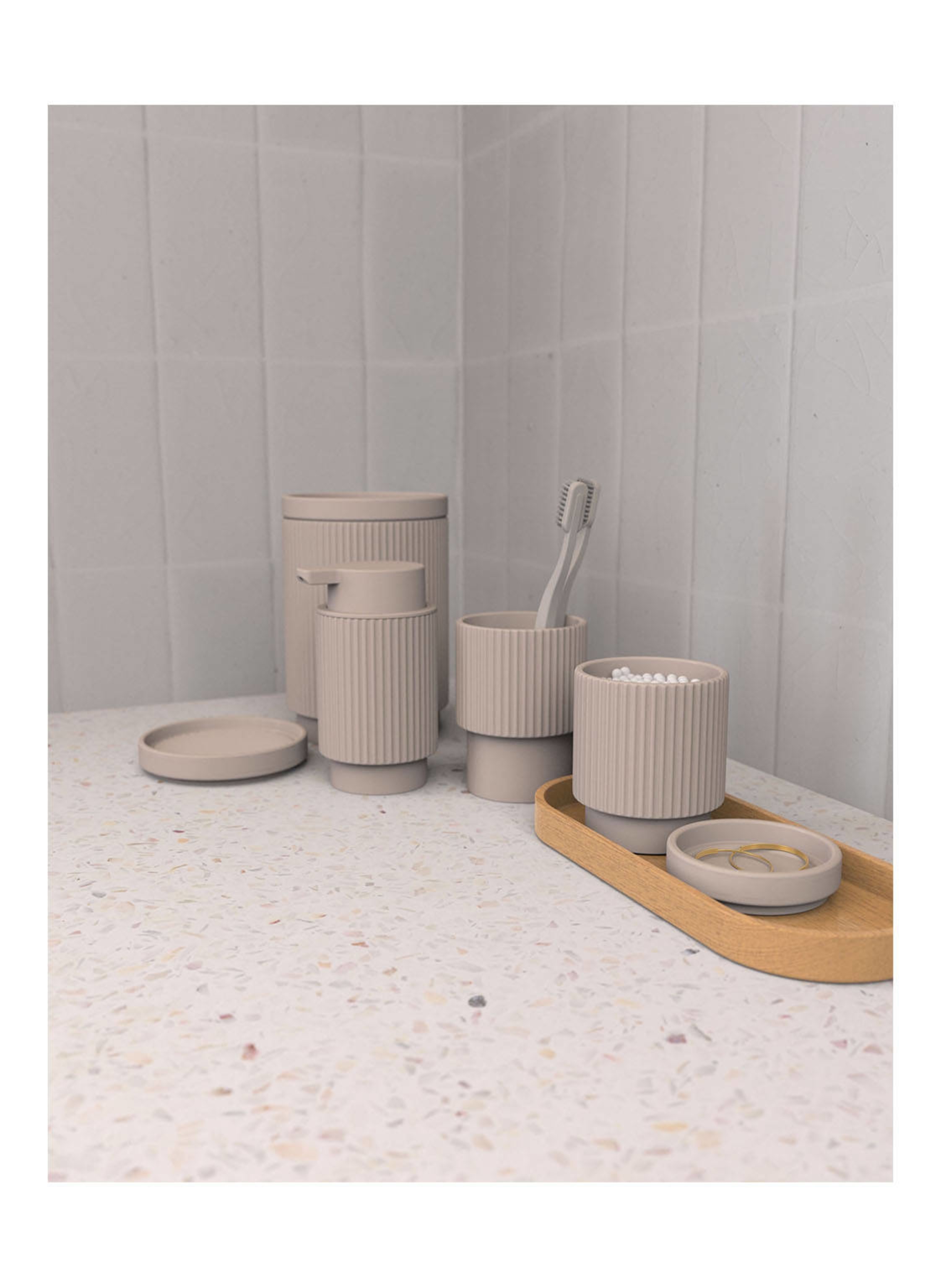 Thumbnail - Marc O'polo Aufbewahrungsdose The Wave beige