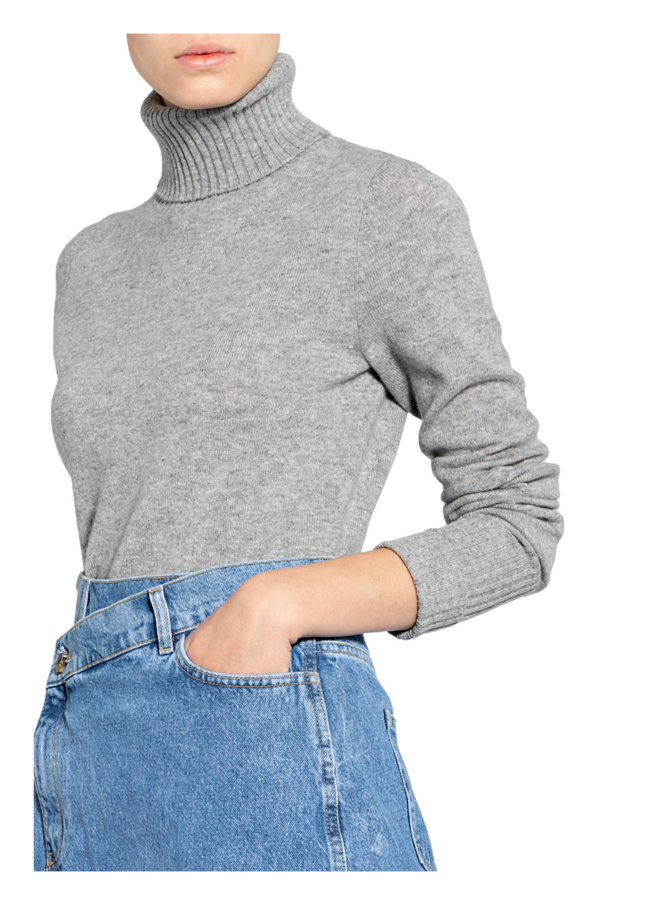 Thumbnail - Ftc Cashmere Rollkragenpullover Aus Cashmere grau