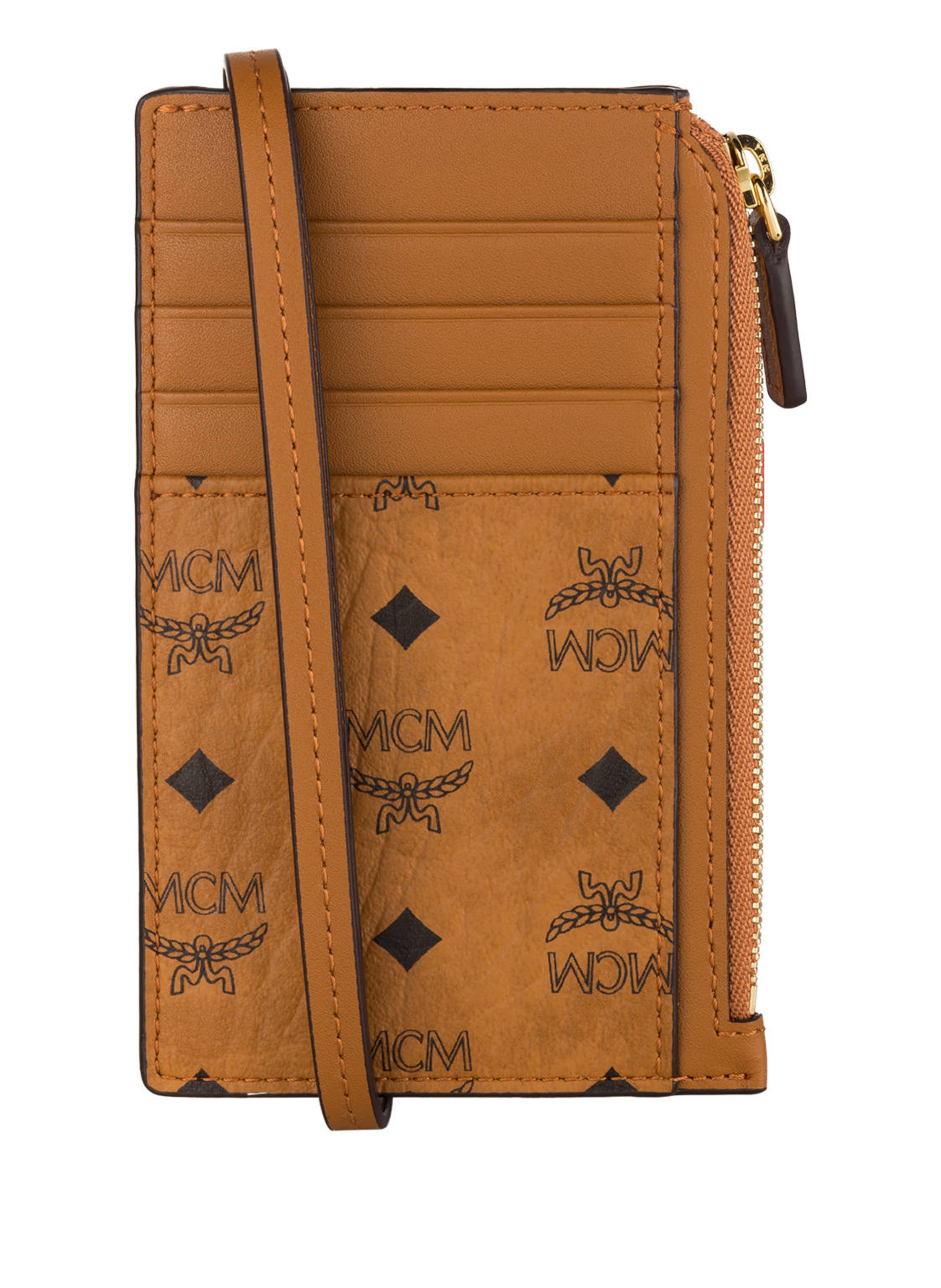 Mcm Kartenetui Visetos Original Mit Schulterriemen braun