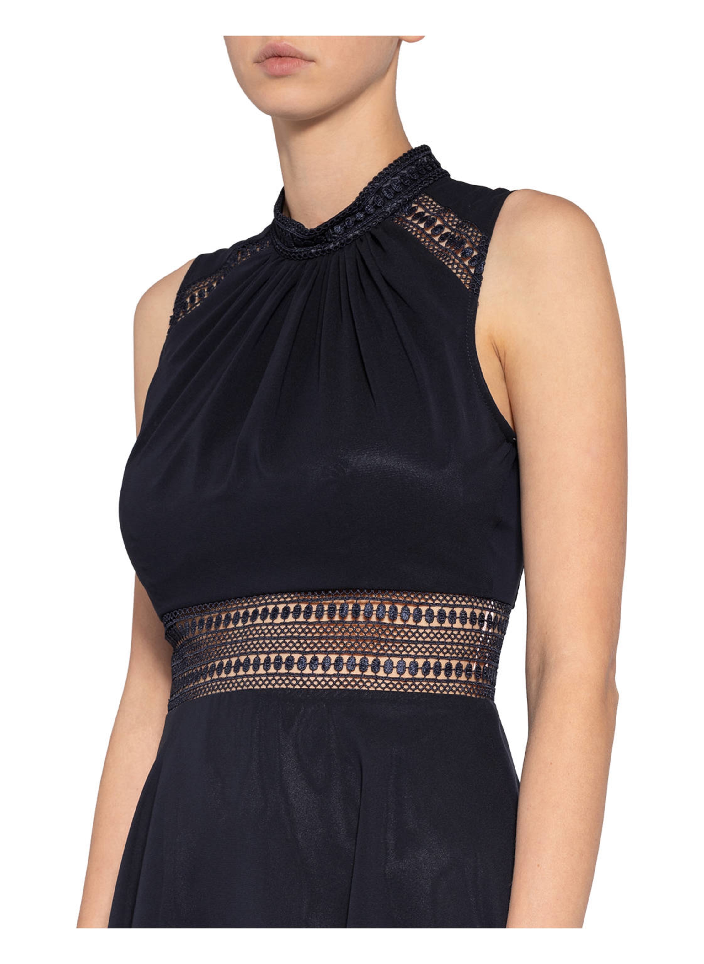 Thumbnail - Vm Vera Mont Cocktailkleid Mit Spitzenbesatz blau
