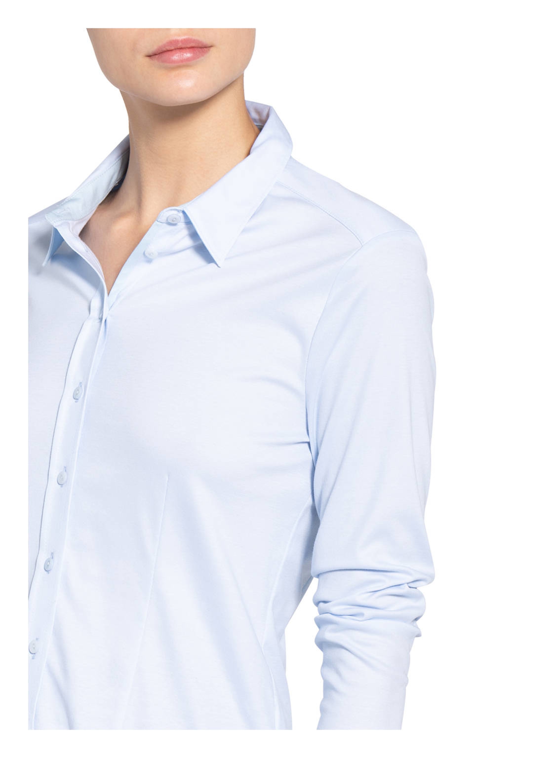 Thumbnail - Desoto Hemdbluse Pia Aus Jersey blau