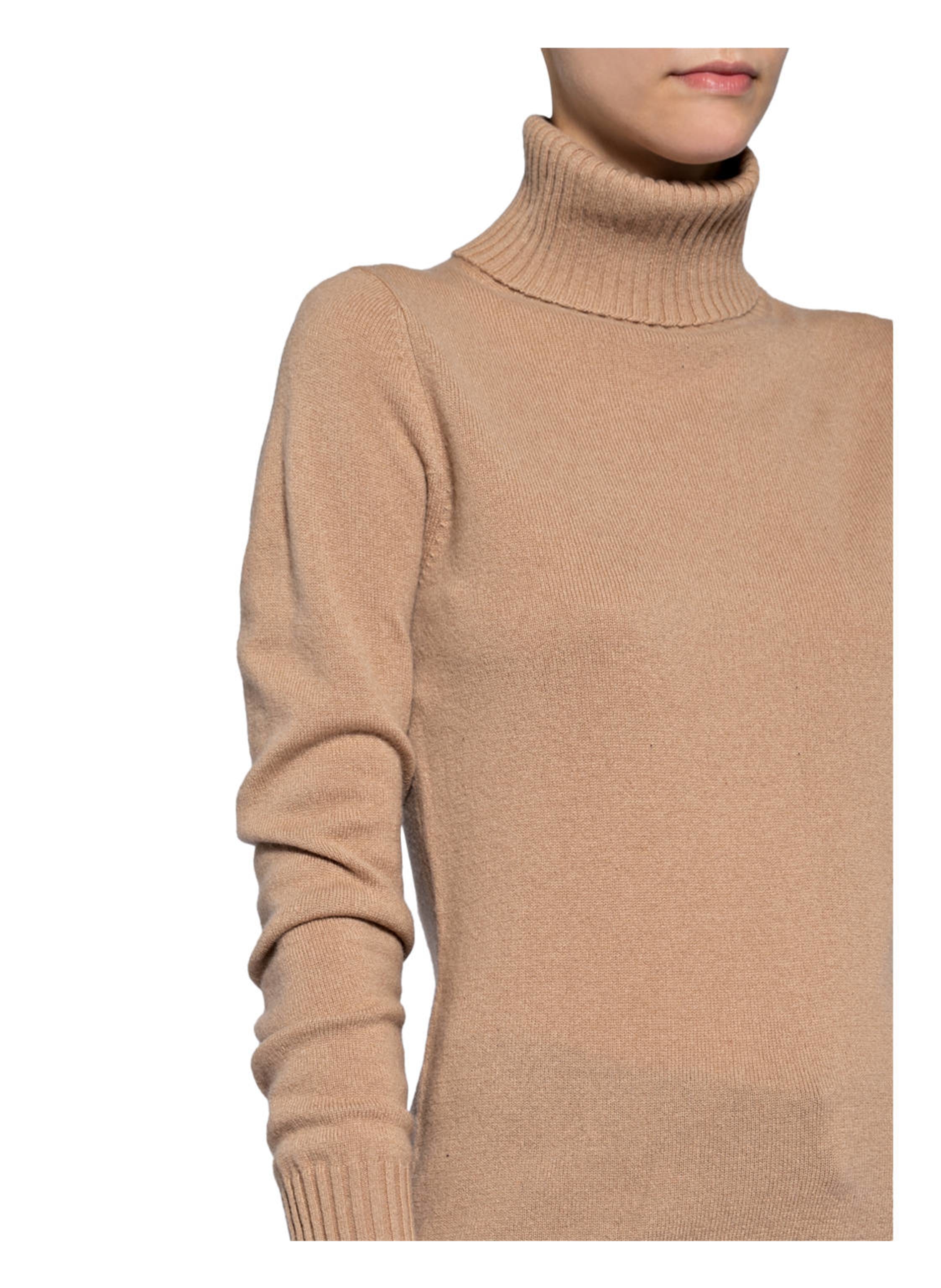 Thumbnail - Ftc Cashmere Rollkragenpullover Aus Cashmere beige