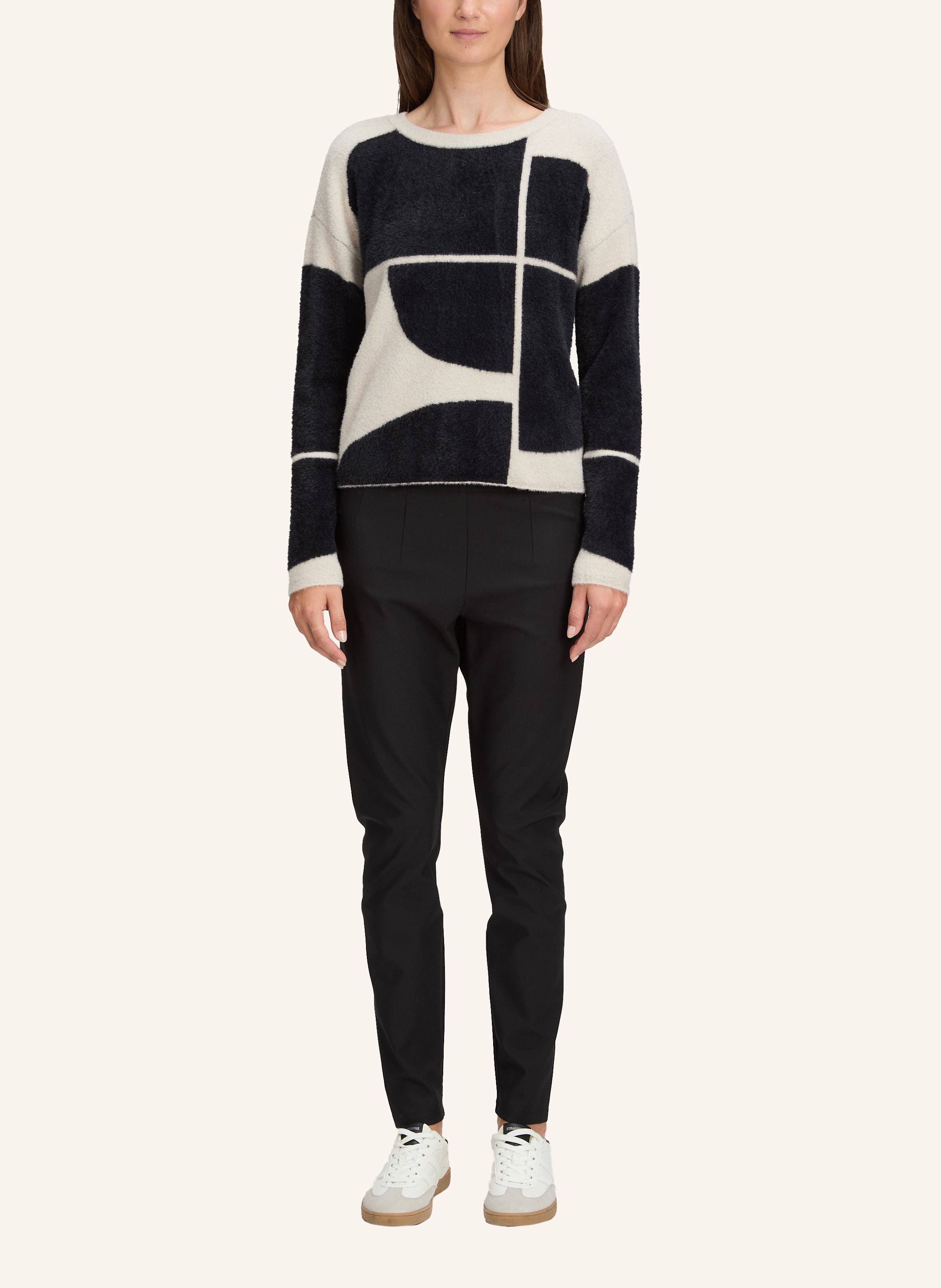 Thumbnail - Betty&Co Strickpullover Mit Jacquard schwarz