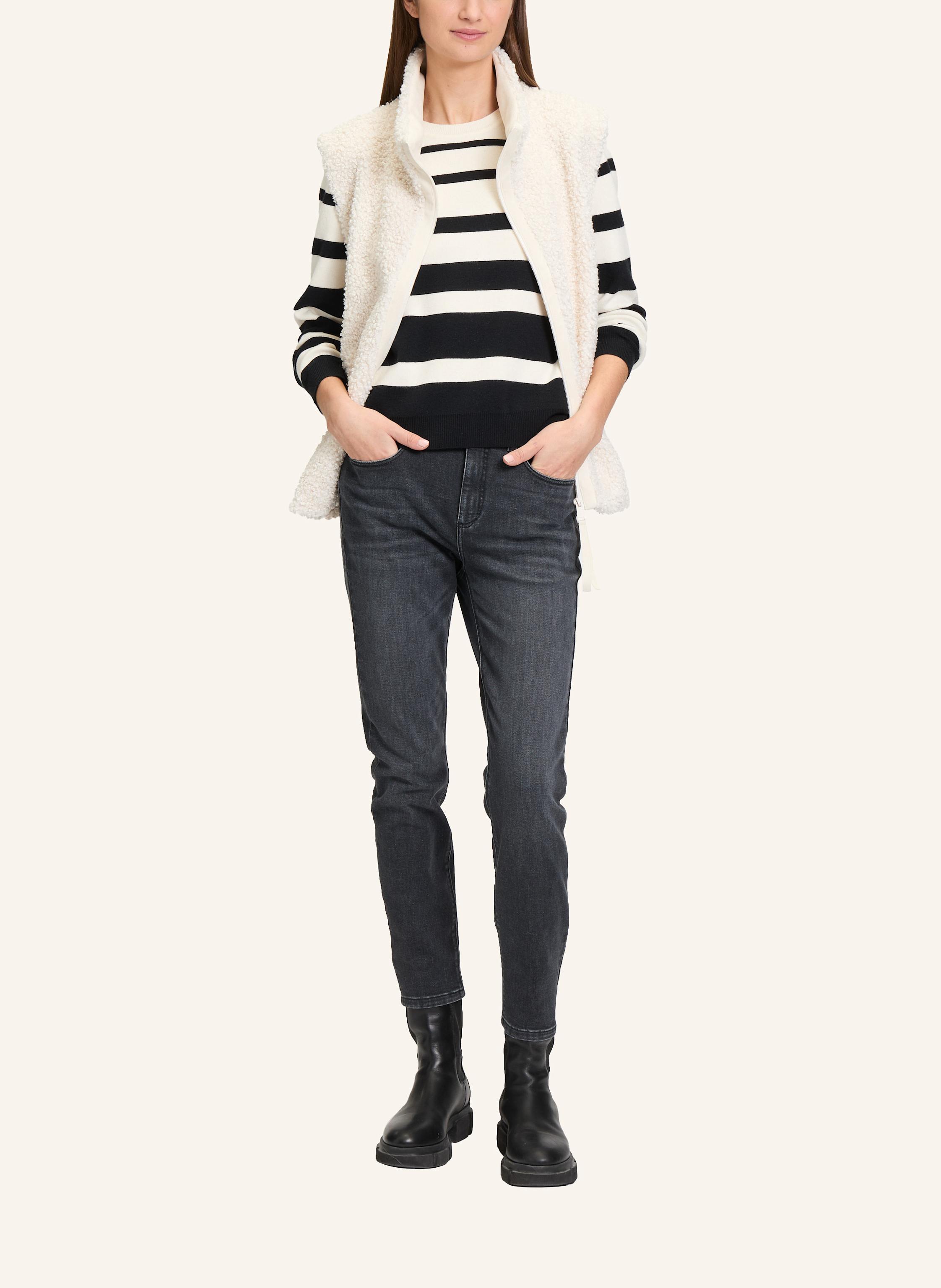 Thumbnail - Betty&Co Basic-Jeans Mit Waschung grau