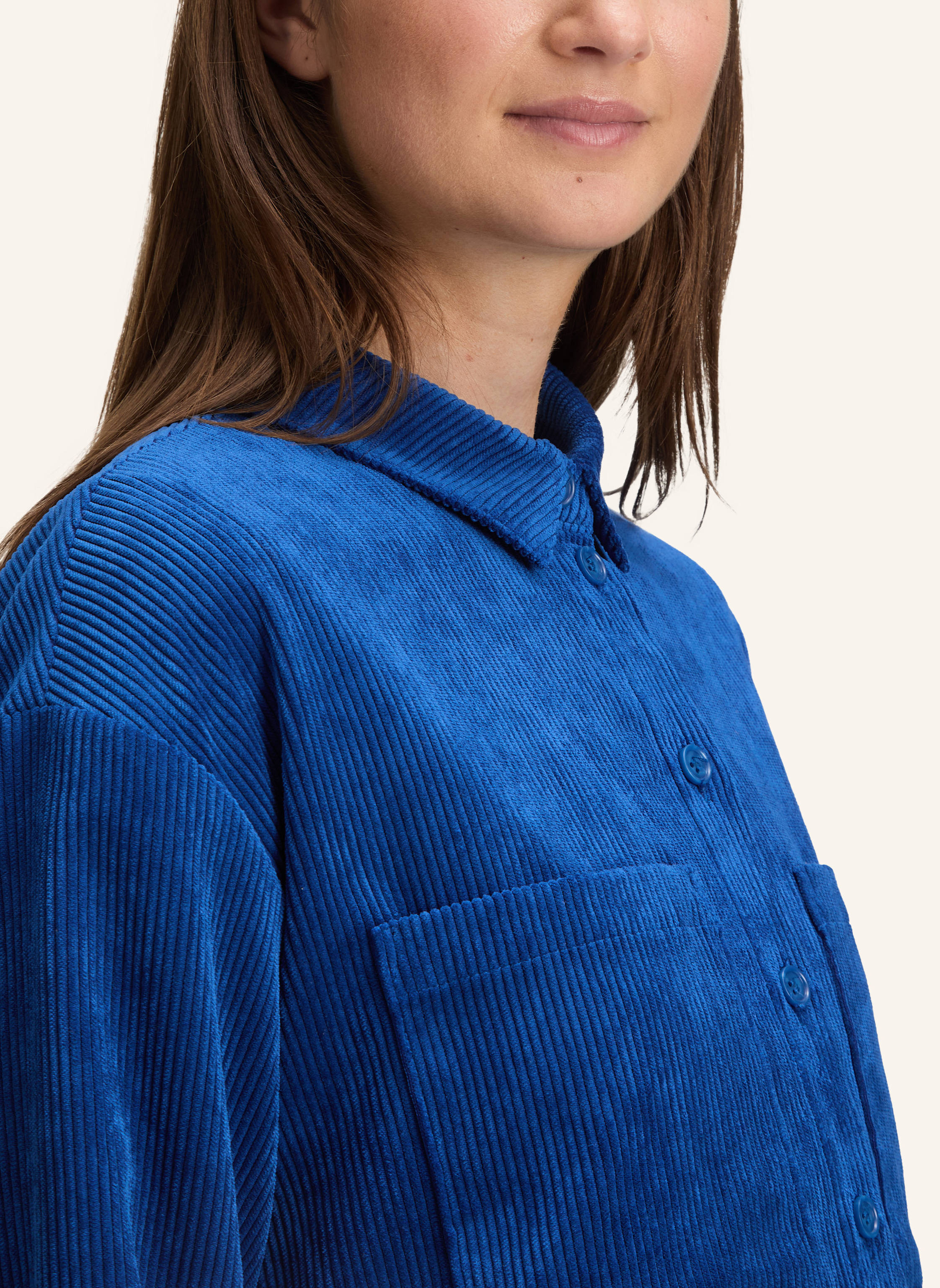 Thumbnail - Betty&Co Overshirt Mit Kragen blau