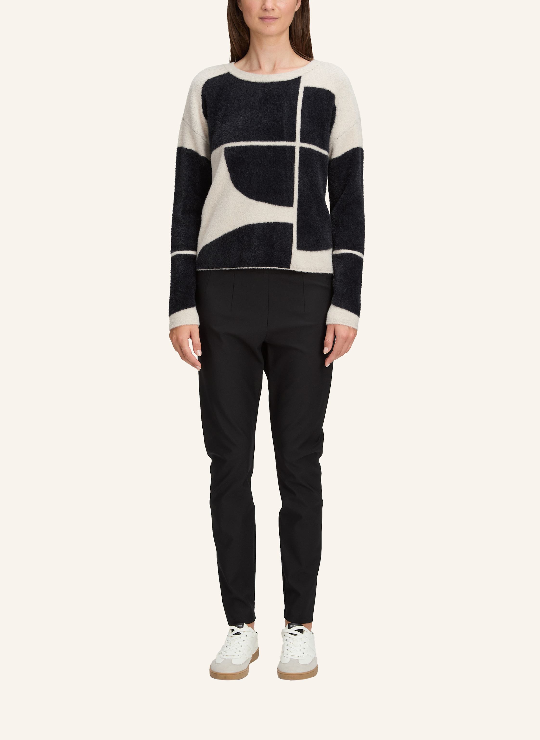 Thumbnail - Betty&Co Strickpullover Mit Jacquard schwarz