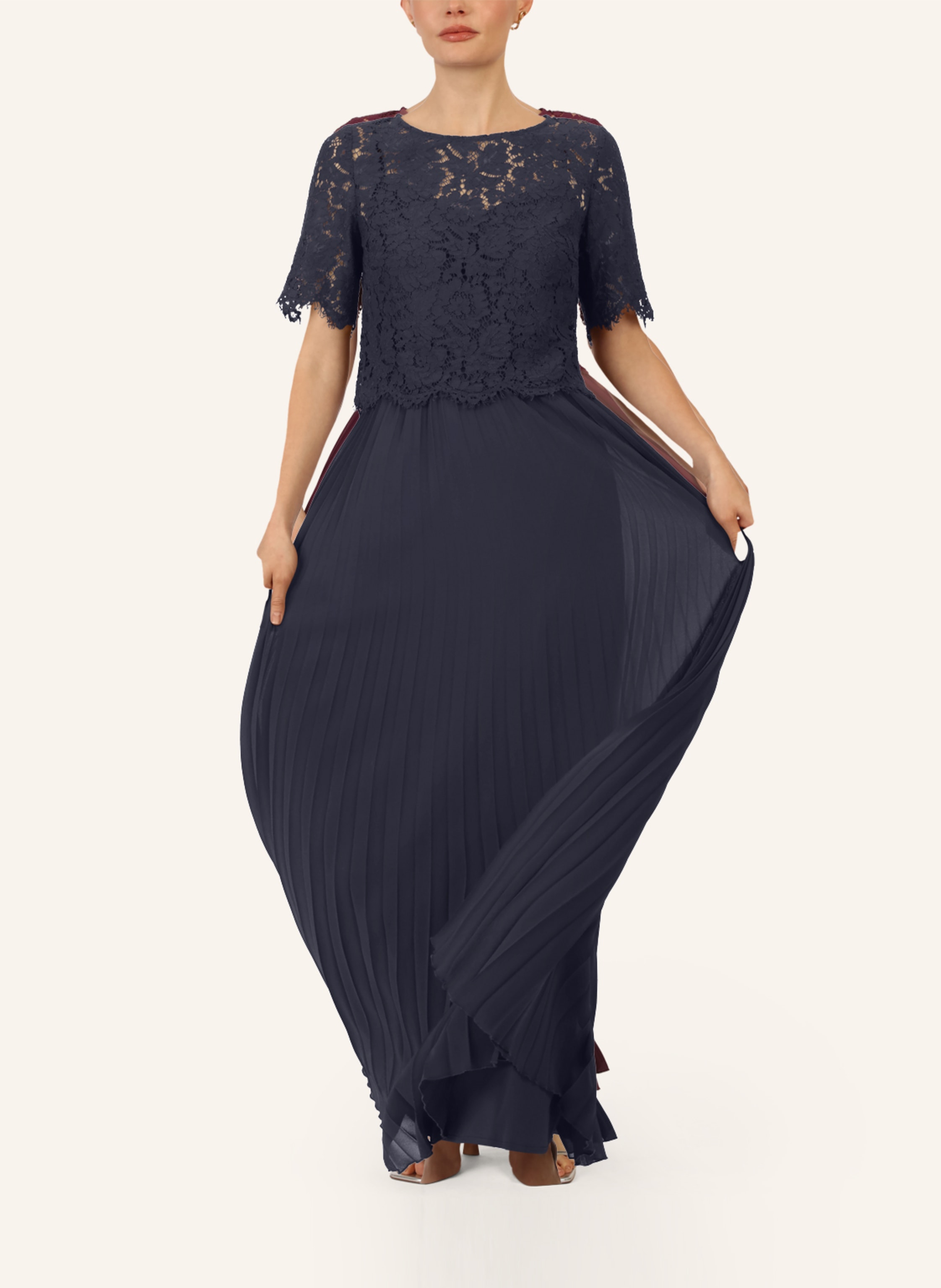 Thumbnail - Apart Abendkleid Mit Spitzenjacke blau
