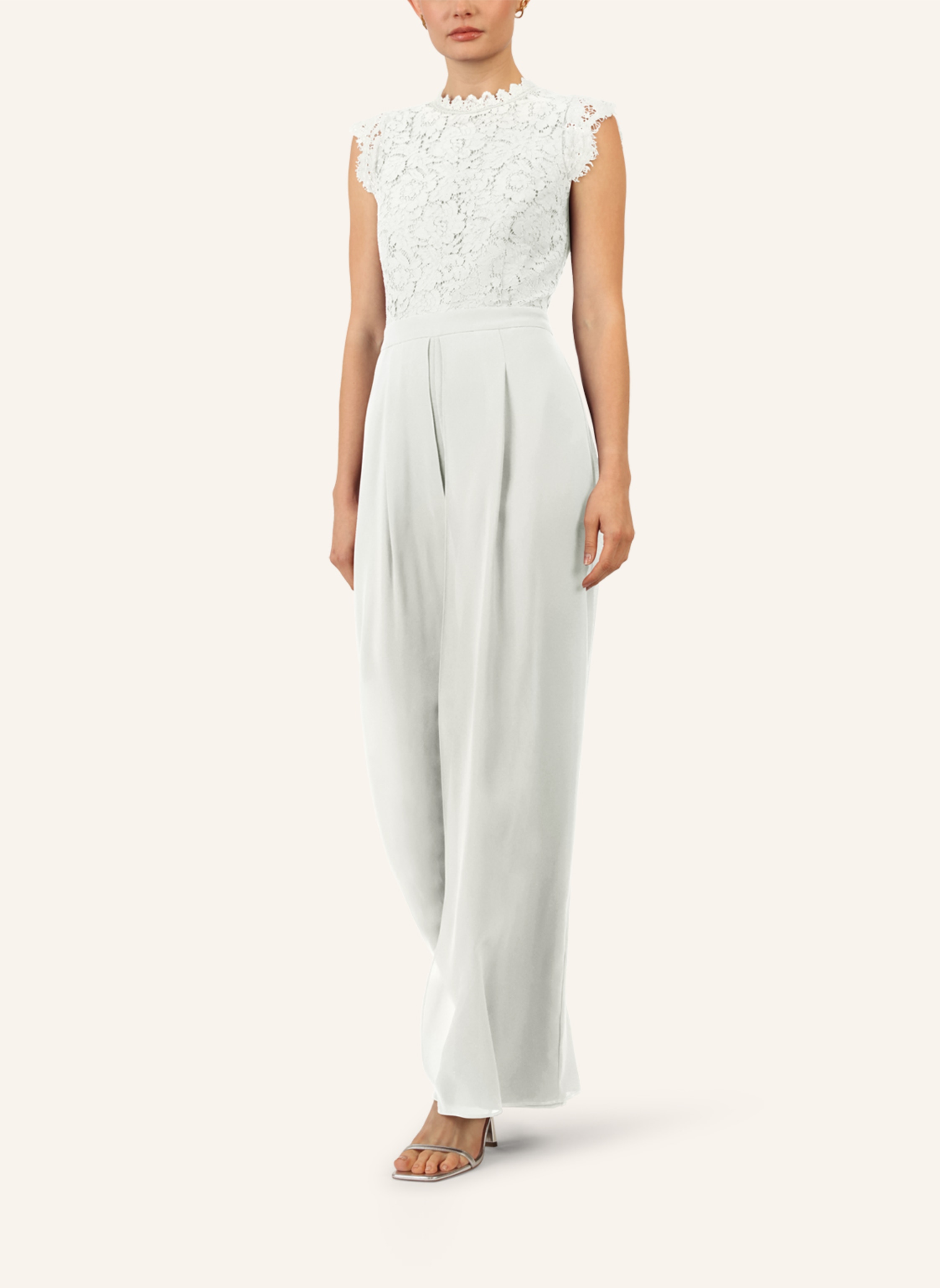 Thumbnail - Apart Jumpsuit Mit Spitze weiss