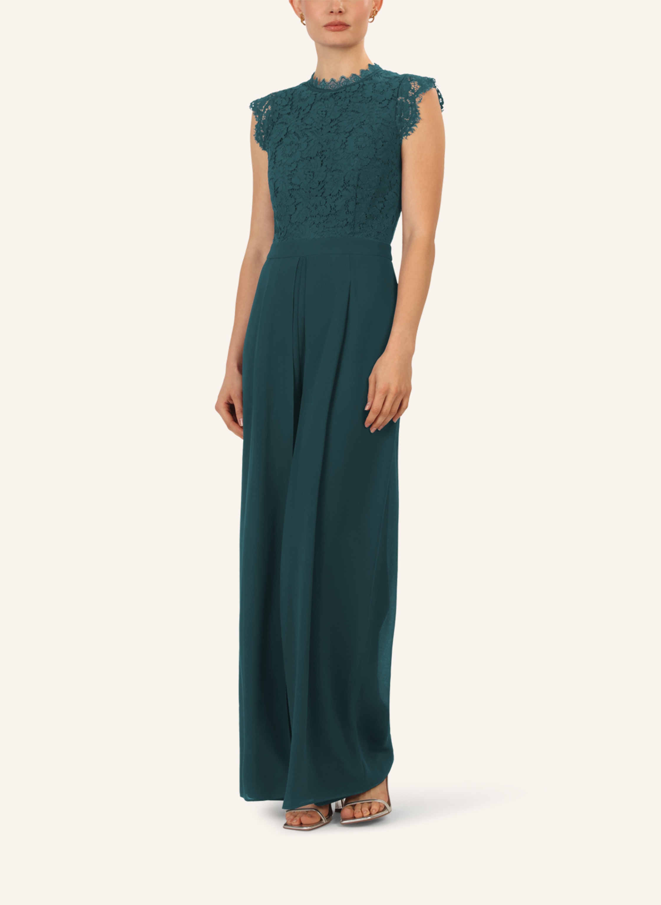 Thumbnail - Apart Jumpsuit Mit Spitze gruen